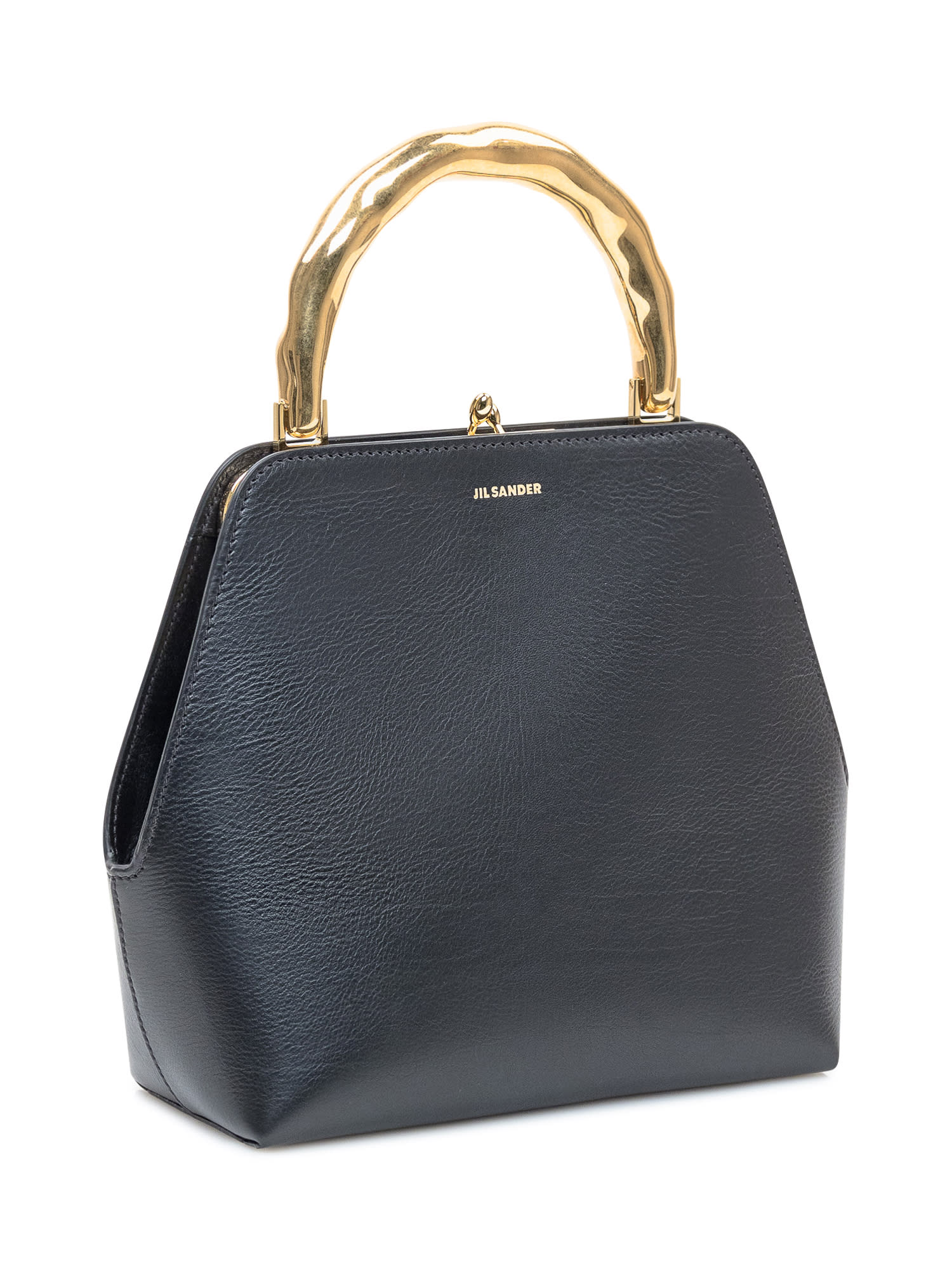 Shop Jil Sander Goji Square Bag In Black