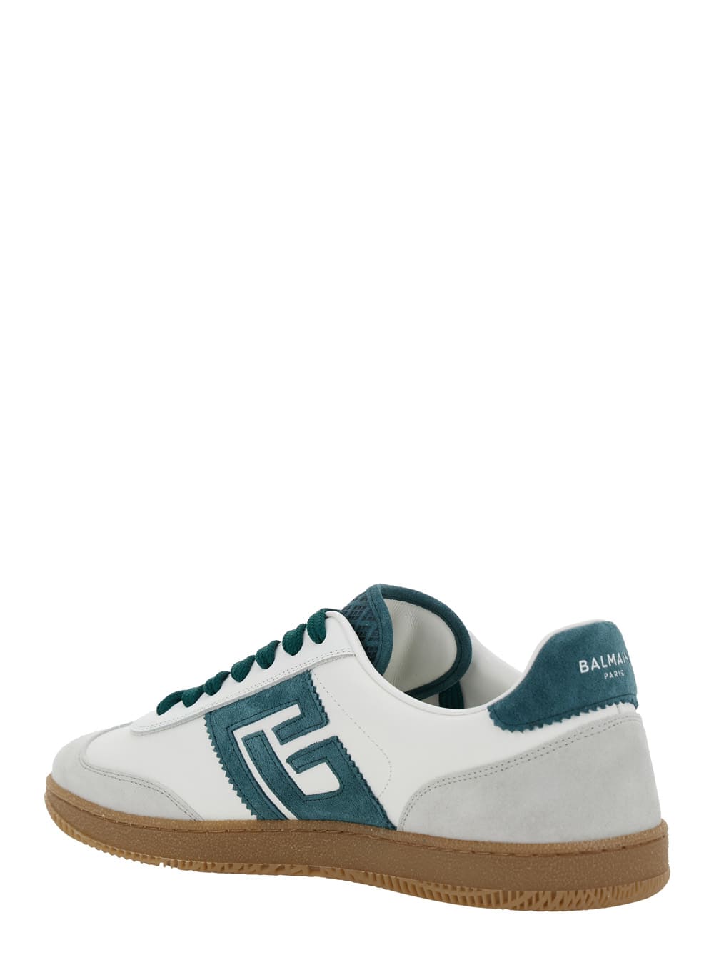 Balmain Swan-suede Leather&calfskin