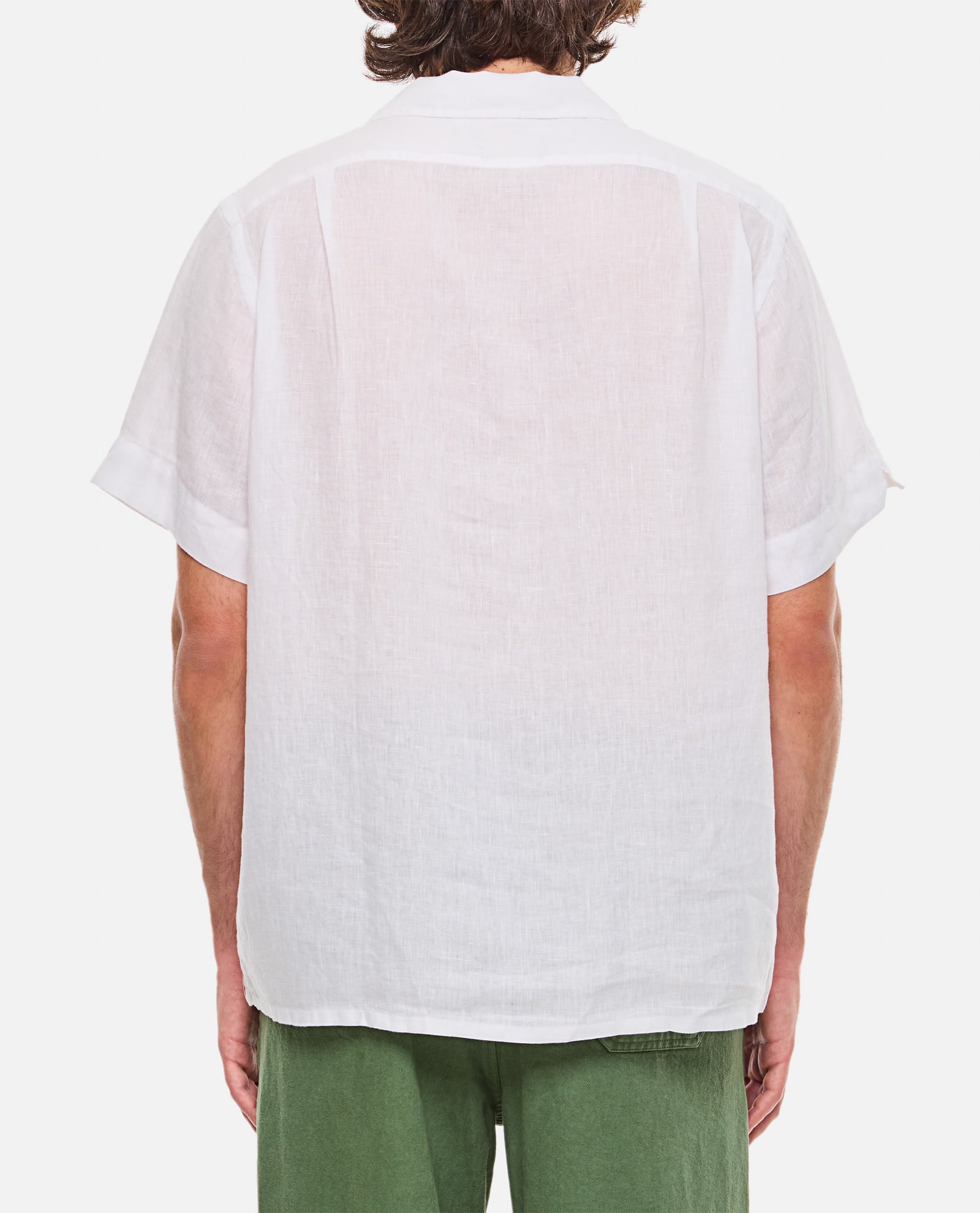 Shop Polo Ralph Lauren Linen Sport Shirt In White