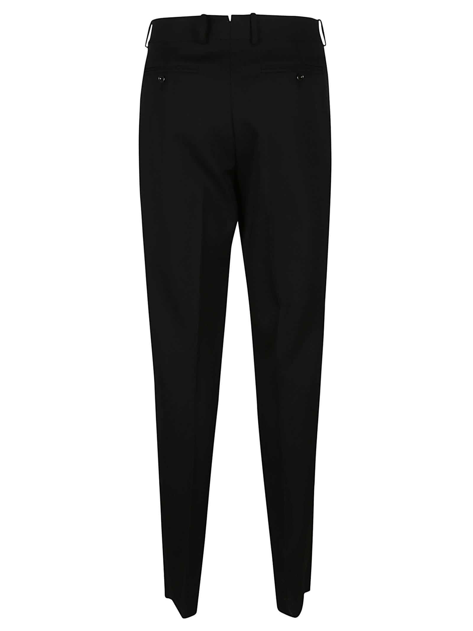 Mid Rise Wool Cigarette Pants in Black - Alexander Mc Queen