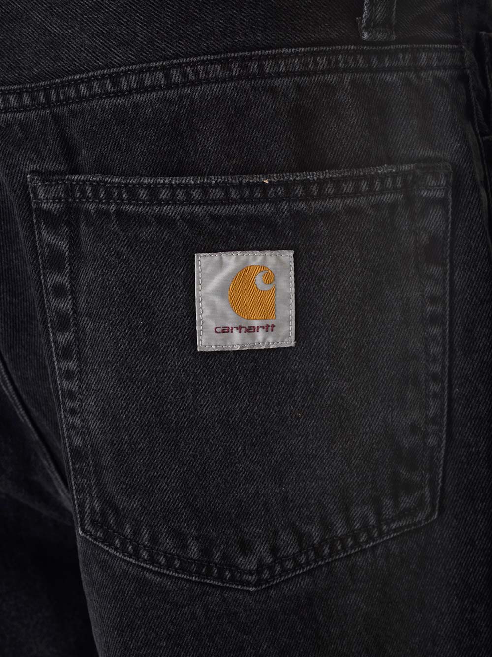 Carhartt Loose-fit Cotton Denim In Black Stone Wash