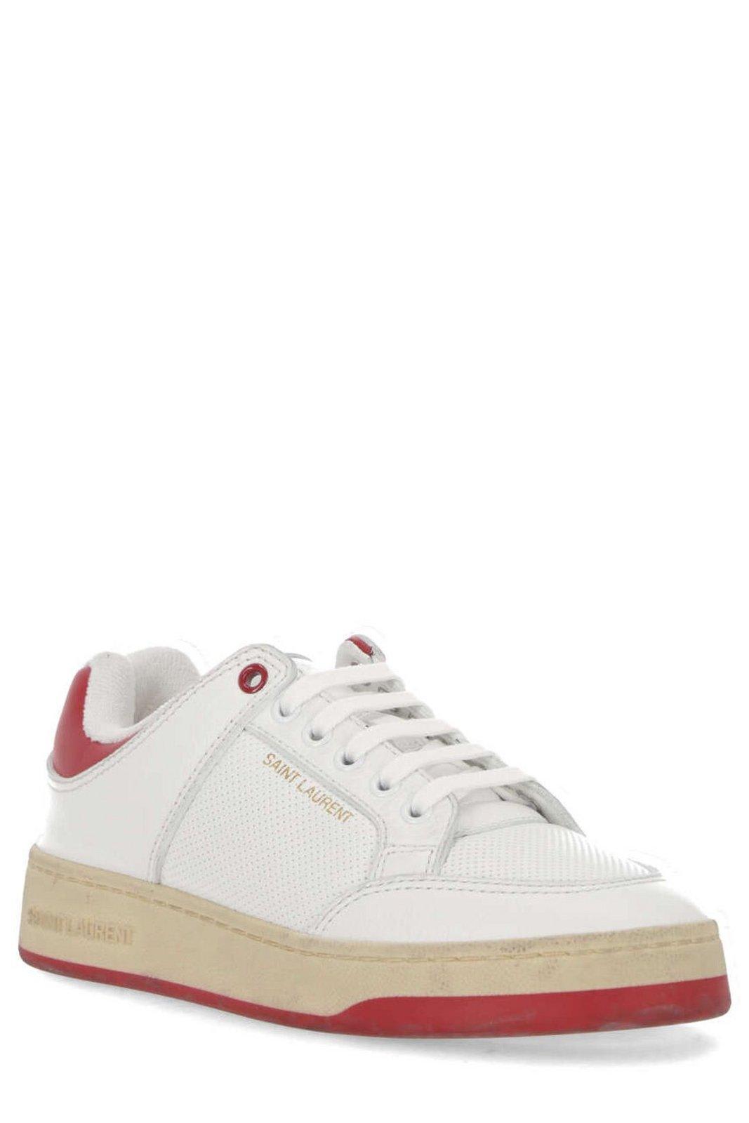 Saint Laurent Sl/61 Sneakers In White