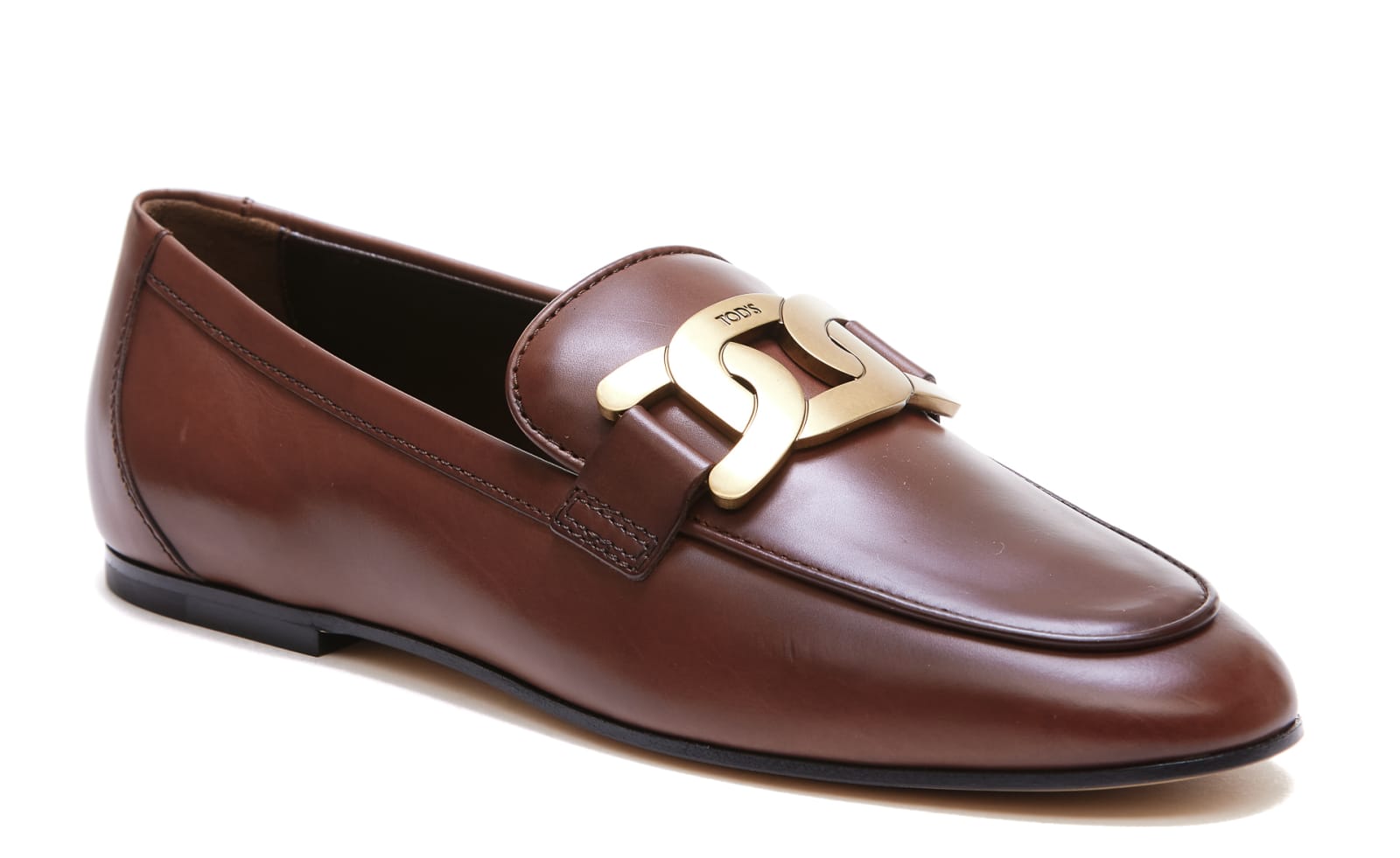 Shop Tod's Kate Loafers In Cuoio