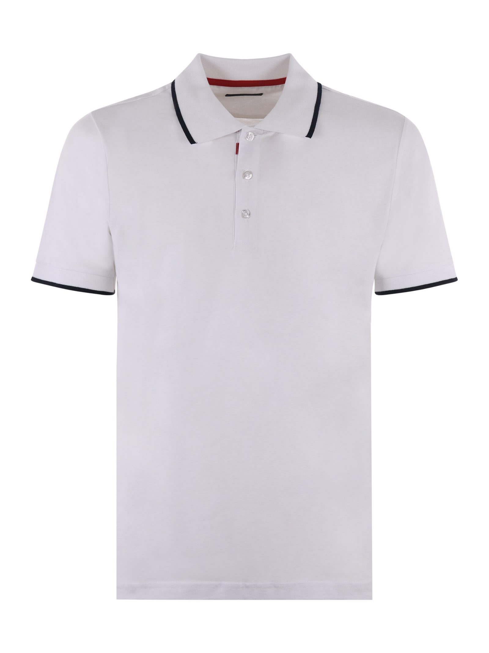 Shop Fay Polo  In Bianco