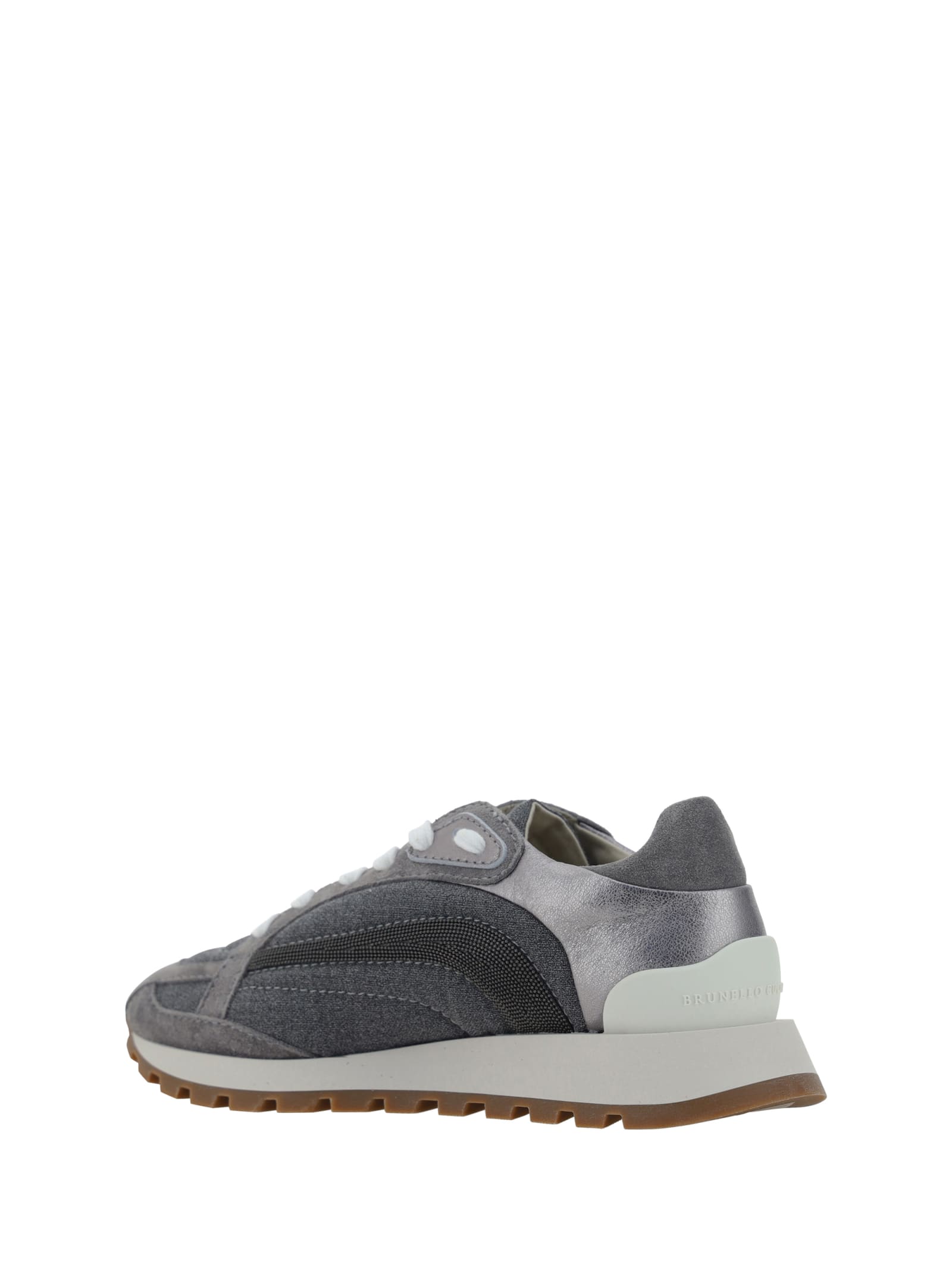 Shop Brunello Cucinelli Sneakers In Grigio Medio