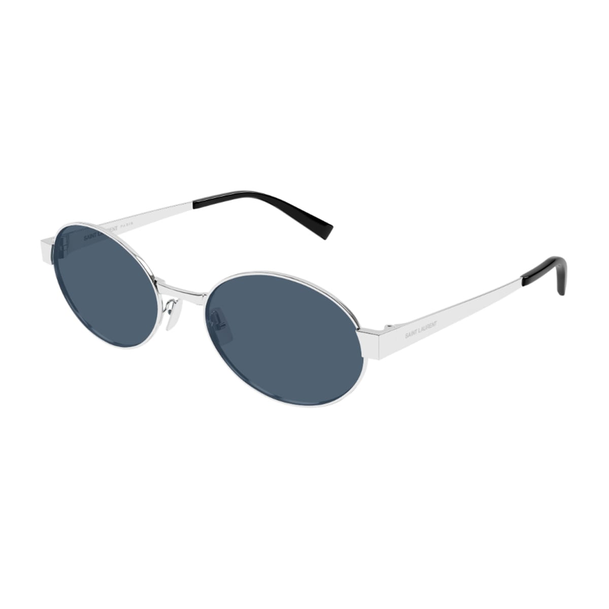 Saint Laurent Sl 692 Linea Sl Logo 006 Silver Blue Sunglasses In Multi