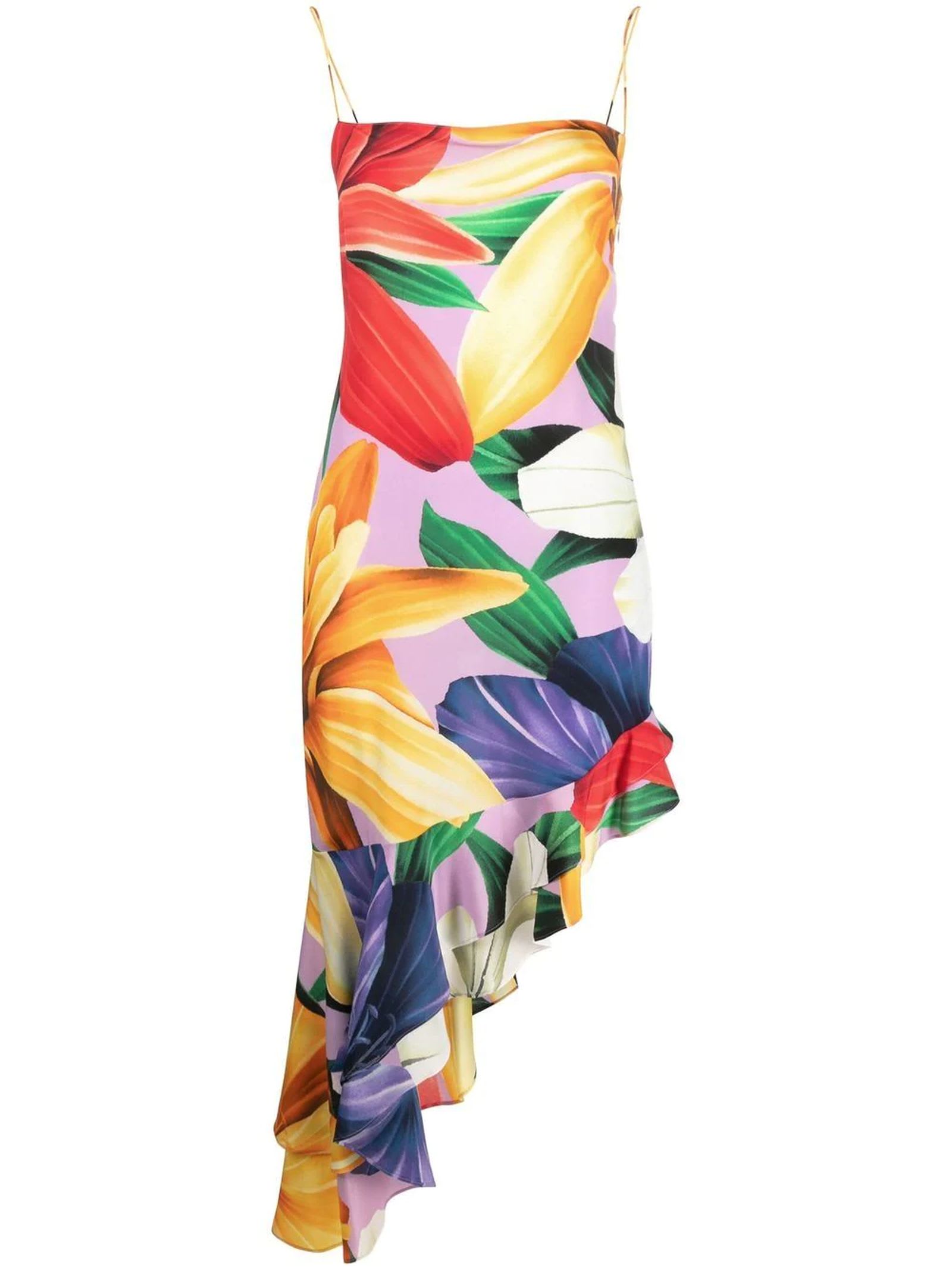 Shop Etro Multicolor Silk Midi Dress