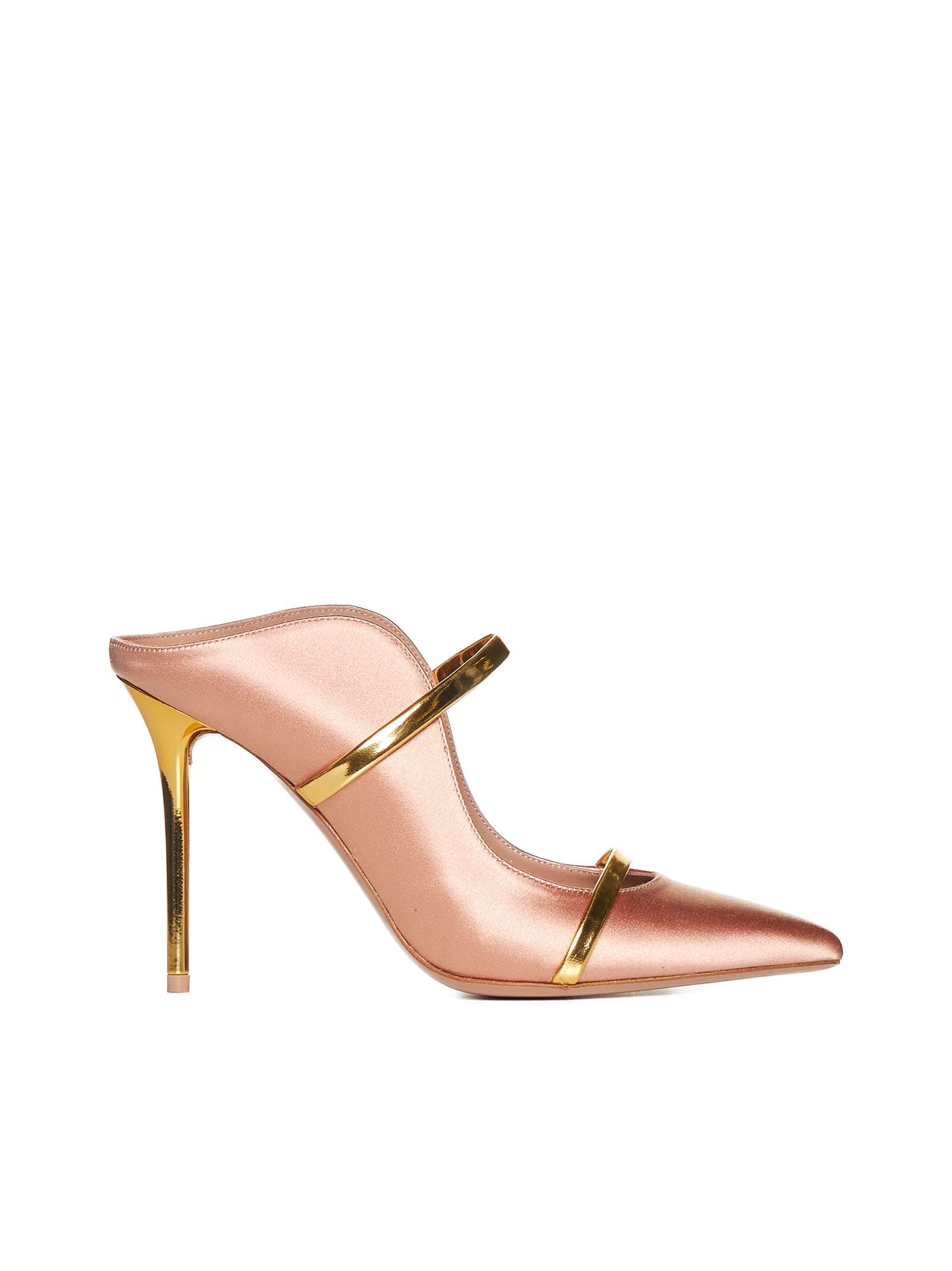Shop Malone Souliers Sandals In Blush/gold