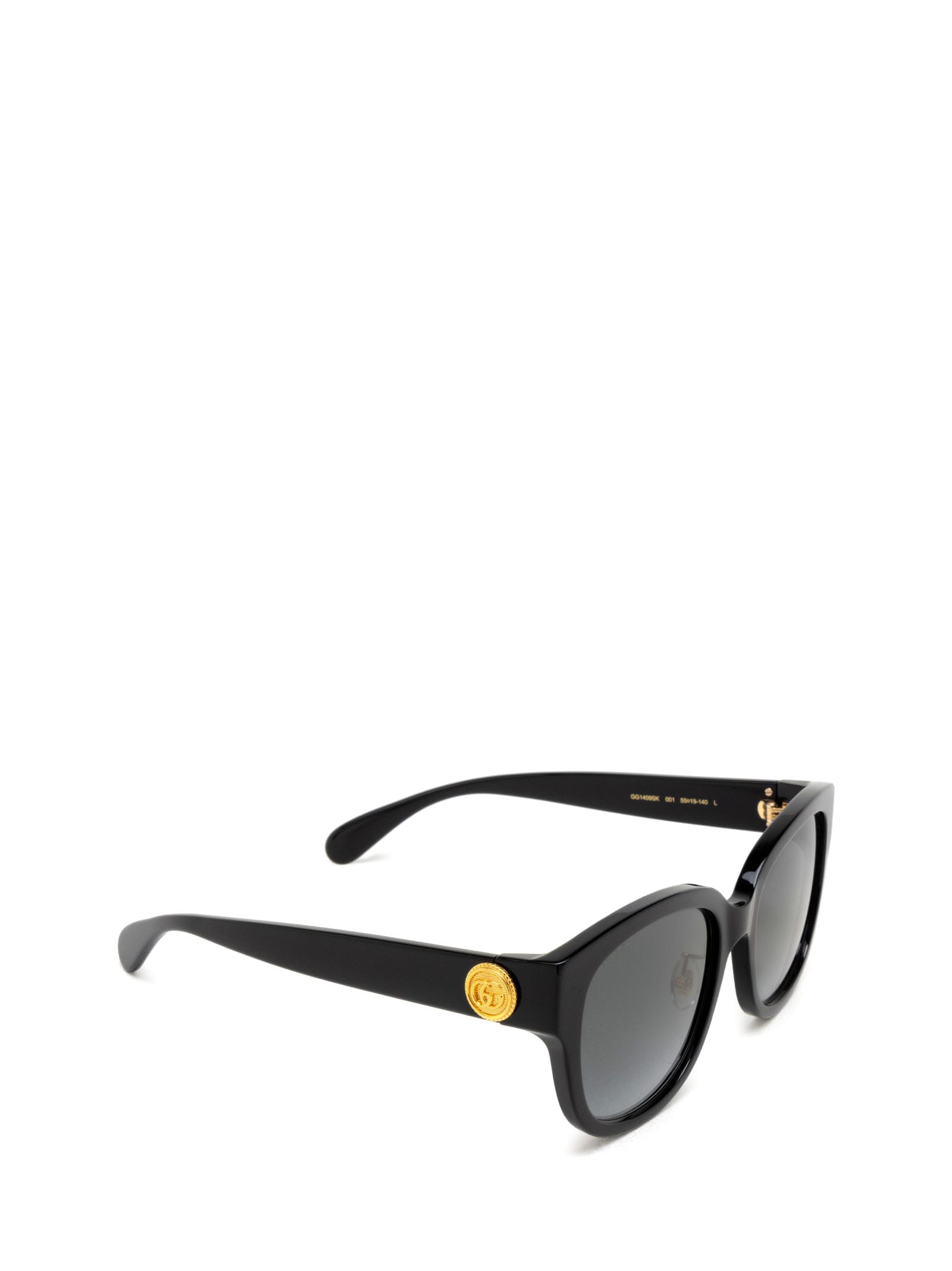Shop Gucci Gg1409sk Black Sunglasses