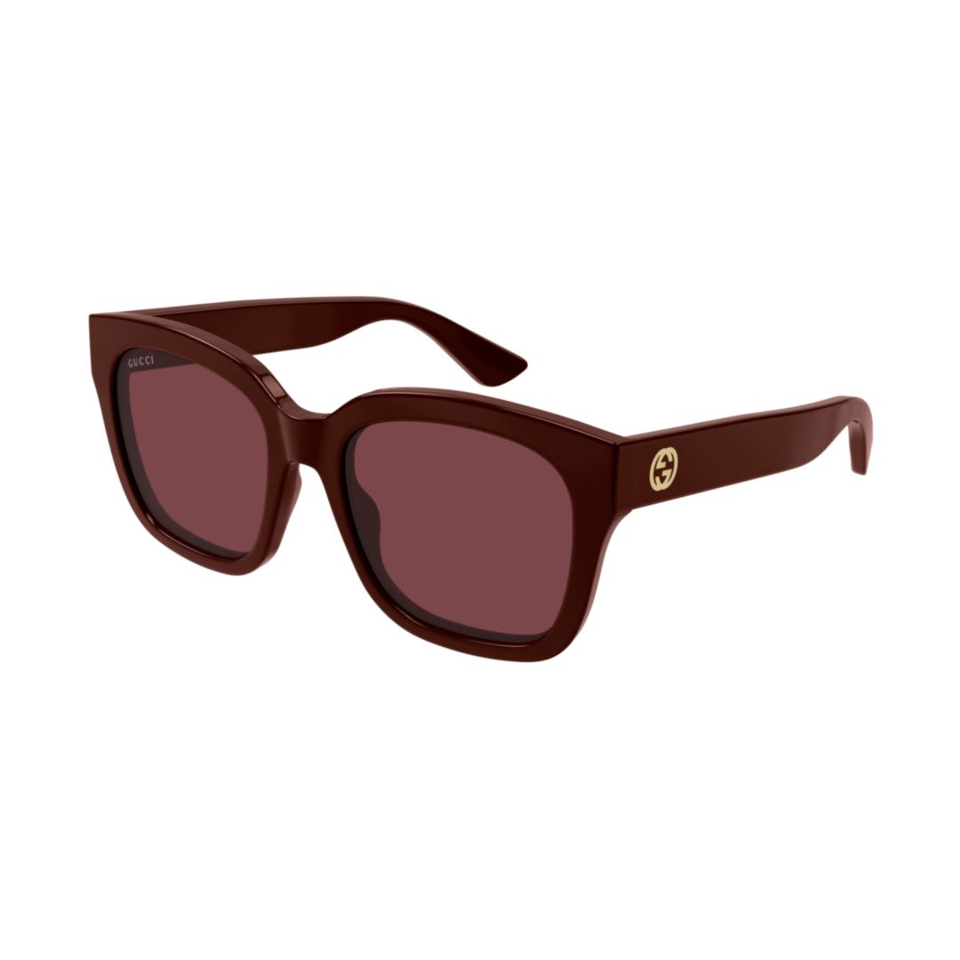 Gucci Gg1338s007 Burgundy Burgundy Red In Burgundy