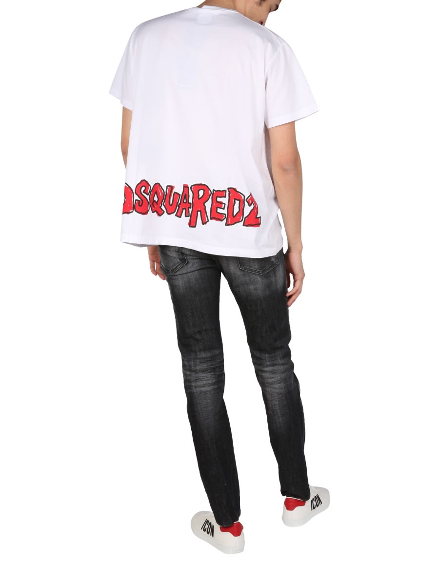 Shop Dsquared2 Logo Print T-shirt In White