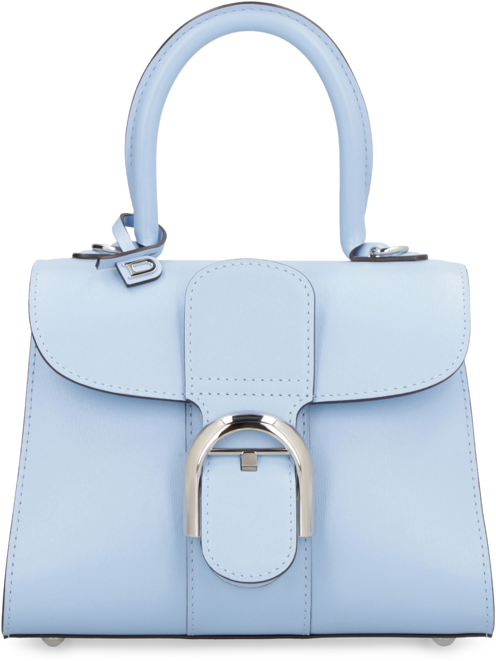 DELVAUX, 'Brillant Mini Rodéo' leather satchel, SAFRAN