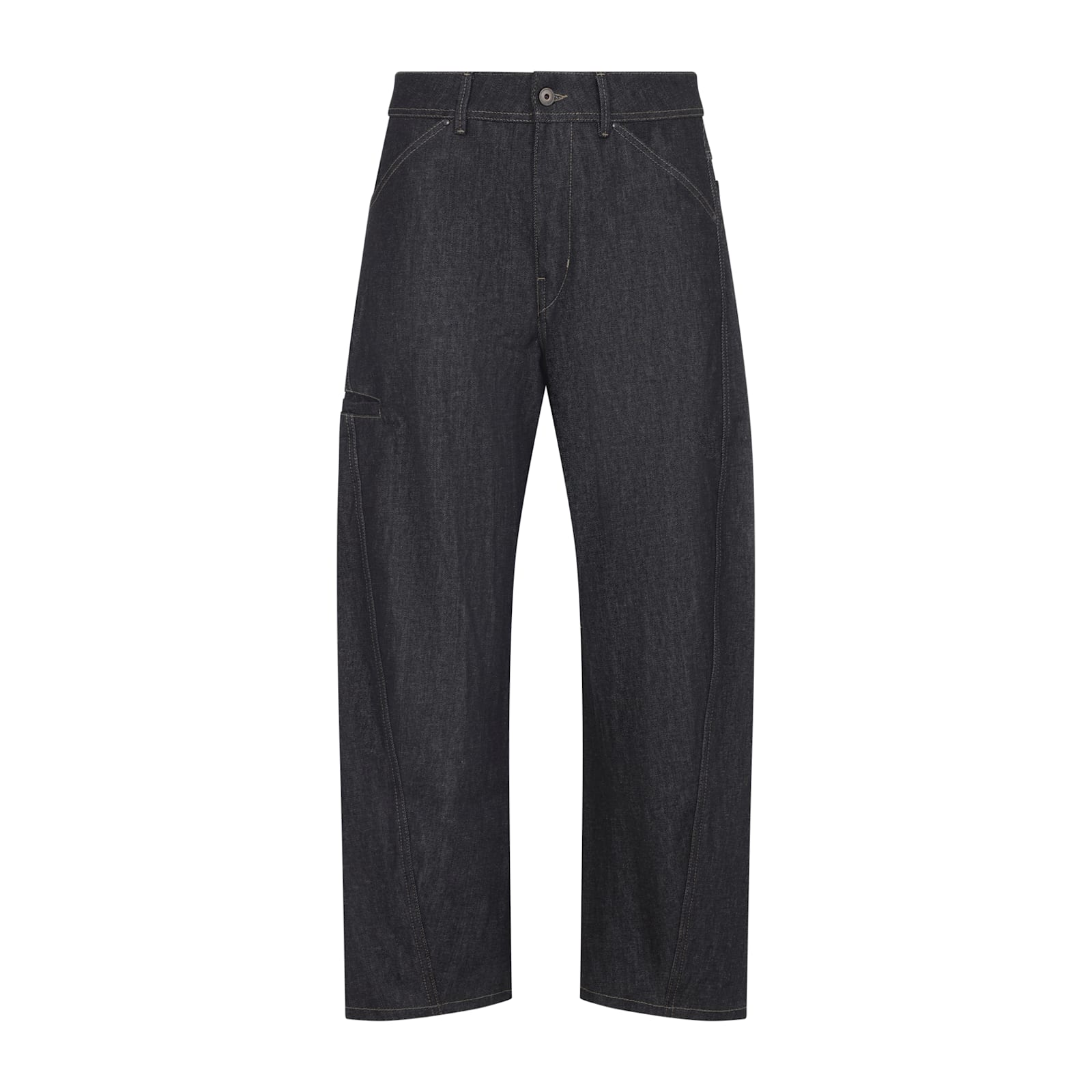 Lemaire Utility Inspired Trousers Featuring Pockets In Gray