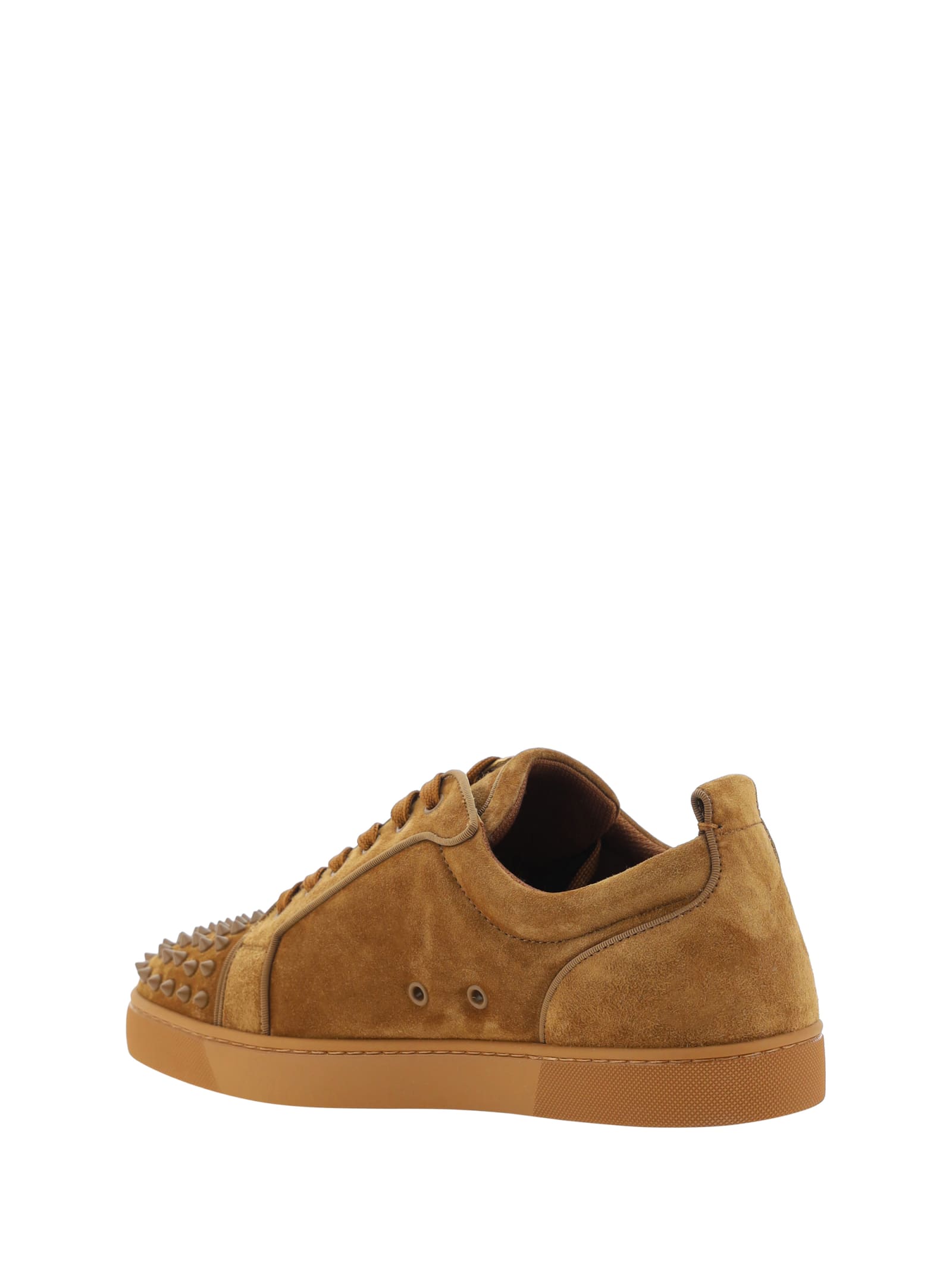 Shop Christian Louboutin Louis Junior Spikes Orlato Sneakers In Rhea/rhea Mat