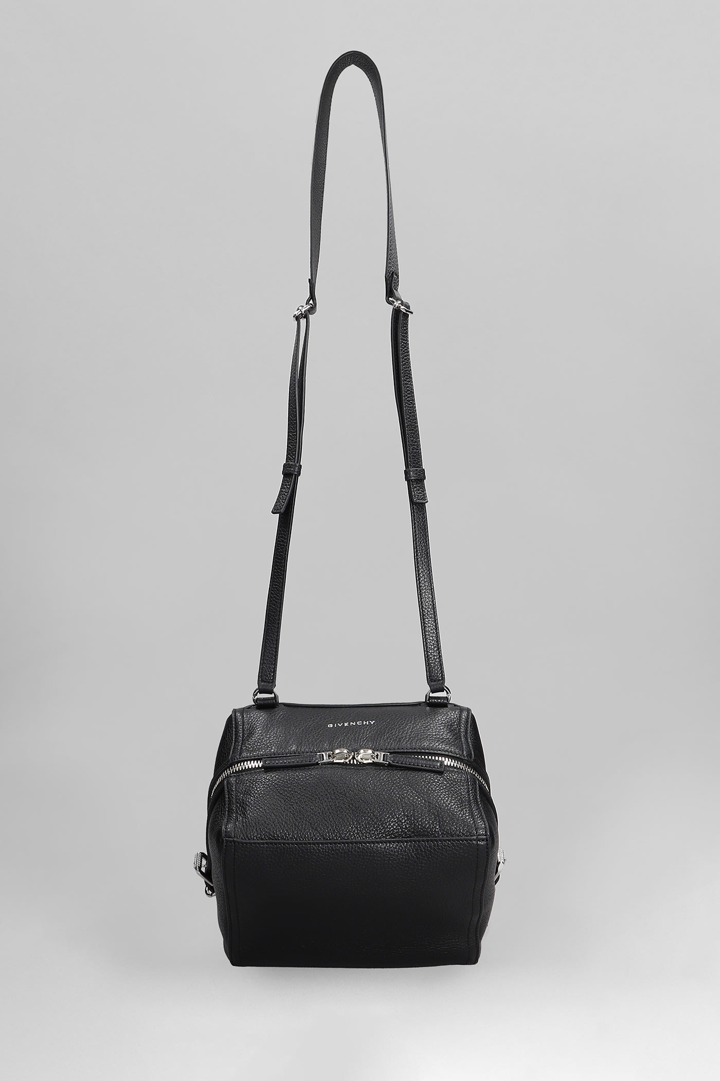 Shop Givenchy Pandora Small Bag Shoulder Bag In Black Leather