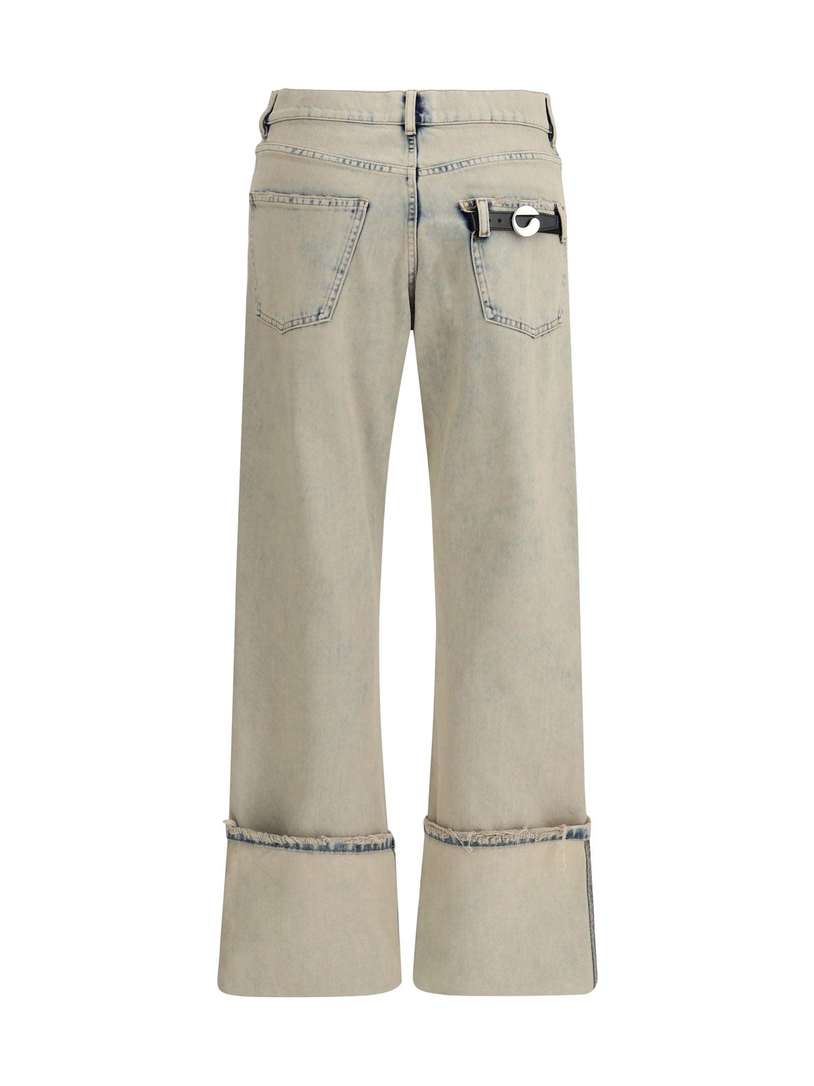 Coperni Boyfriend Jeans In Unique Greige Cotton Denim