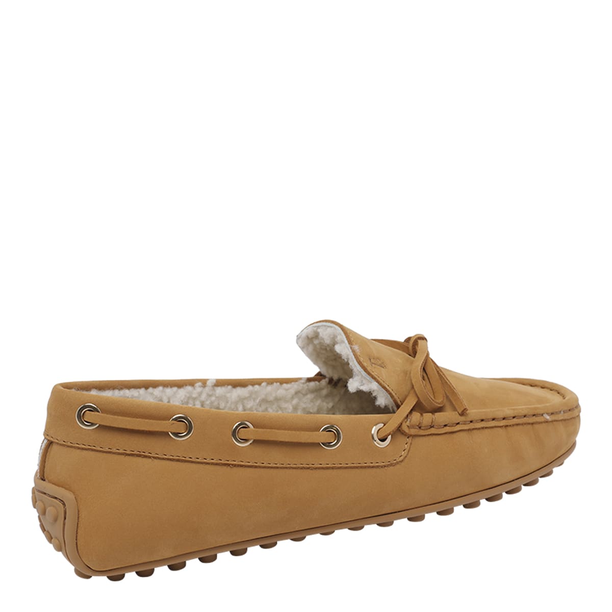Tod's City Gommino Driving Shoes In Nubuck In Animal Print