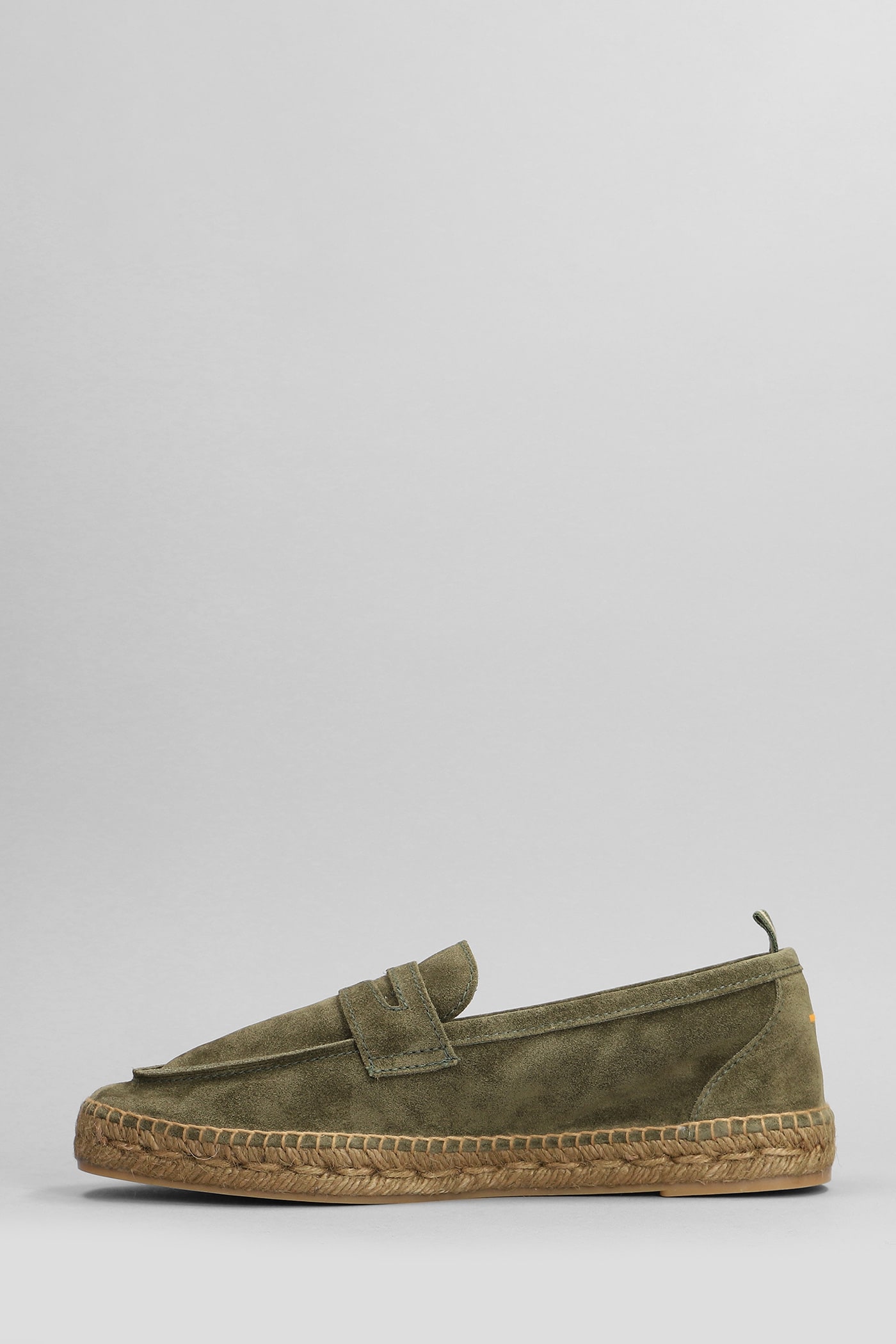 Castaã±er Nacho Suede Espadrilles In Green