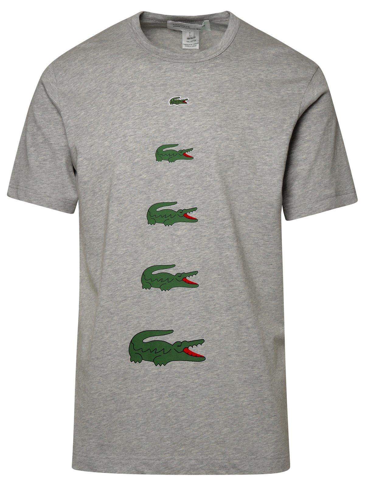 Comme des Garçons X Lacoste Logo Printed Crewneck T-shirt