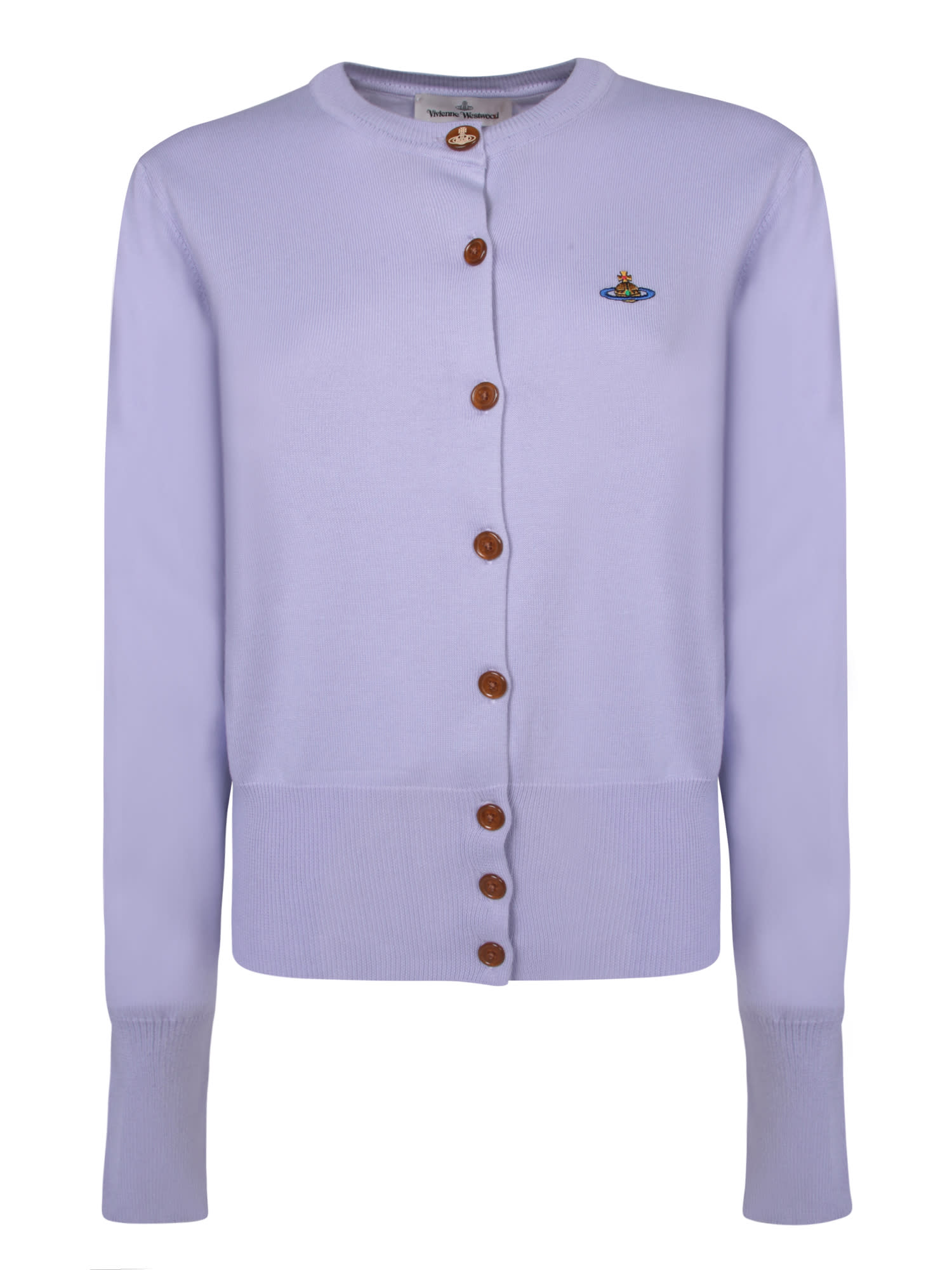 Shop Vivienne Westwood Bea Lavander Cardigan In Purple