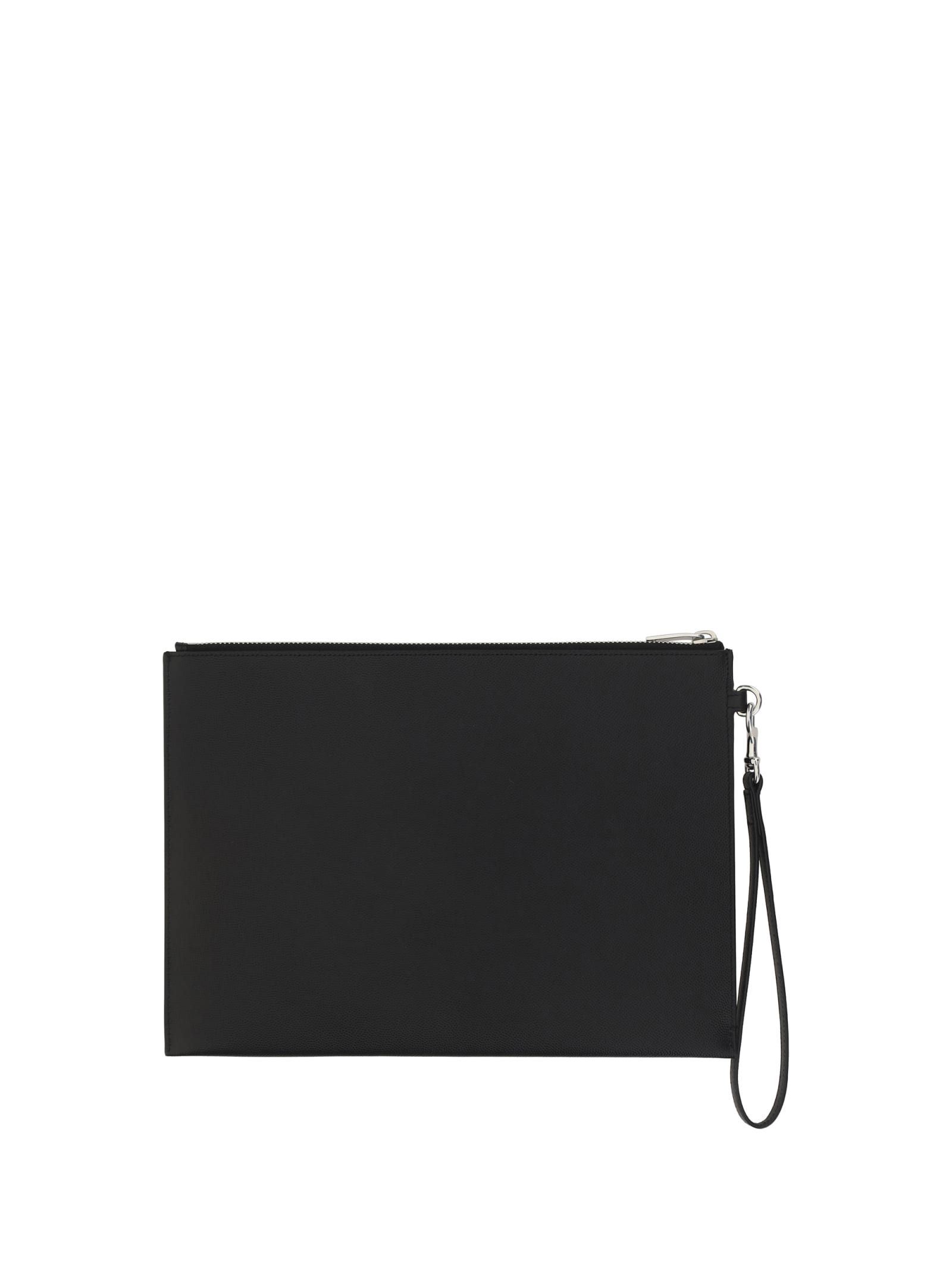 Shop Saint Laurent Ipad Holder In Black