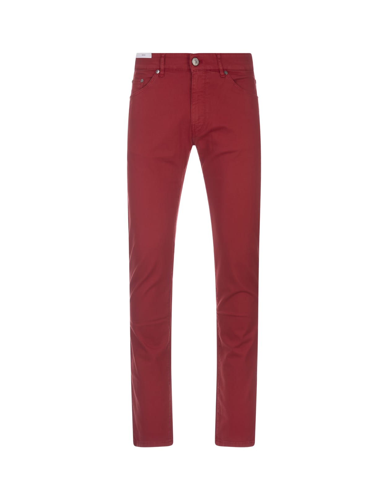 Shop Pt Torino Swing Jeans In Red Stretch Denim