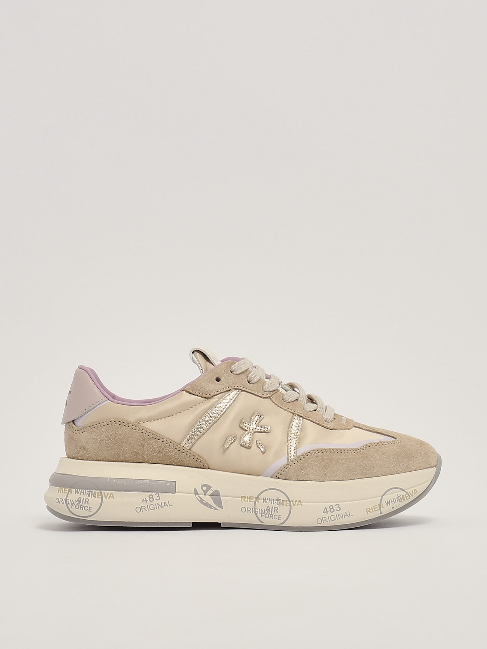 Shop Premiata Cassie Sneaker In Beige