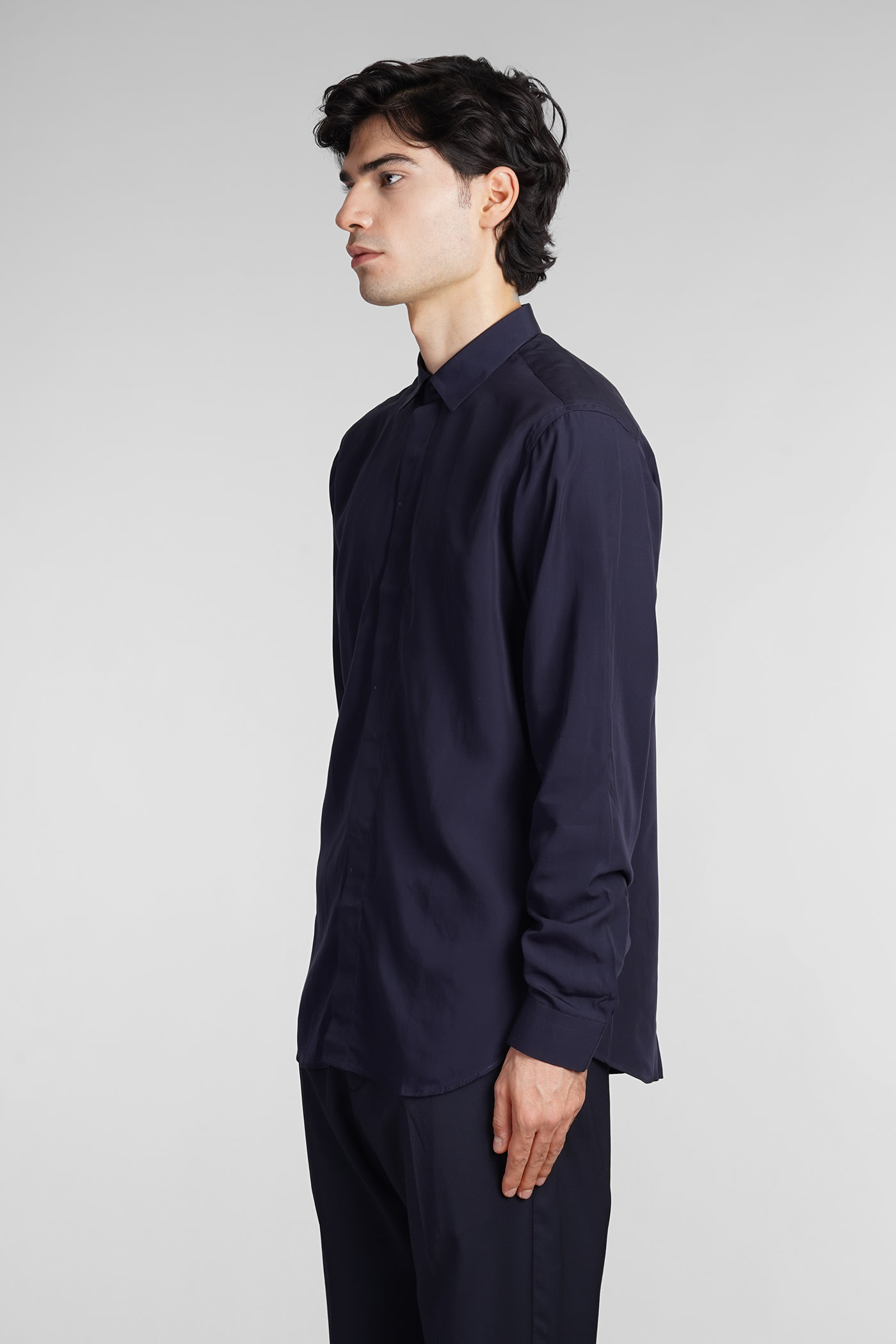 Shop Costumein Ives Congo Shirt In Blue Cotton