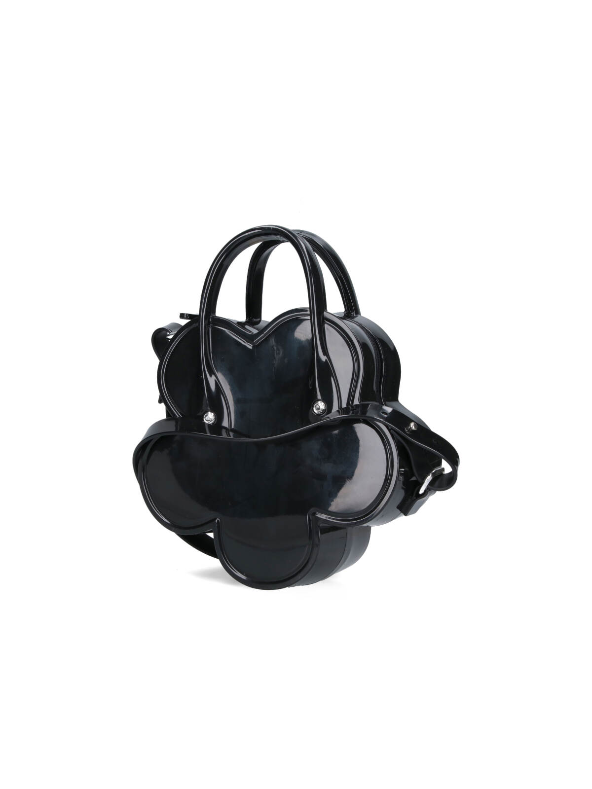 Comme Des Garçons Flower Bag In Black