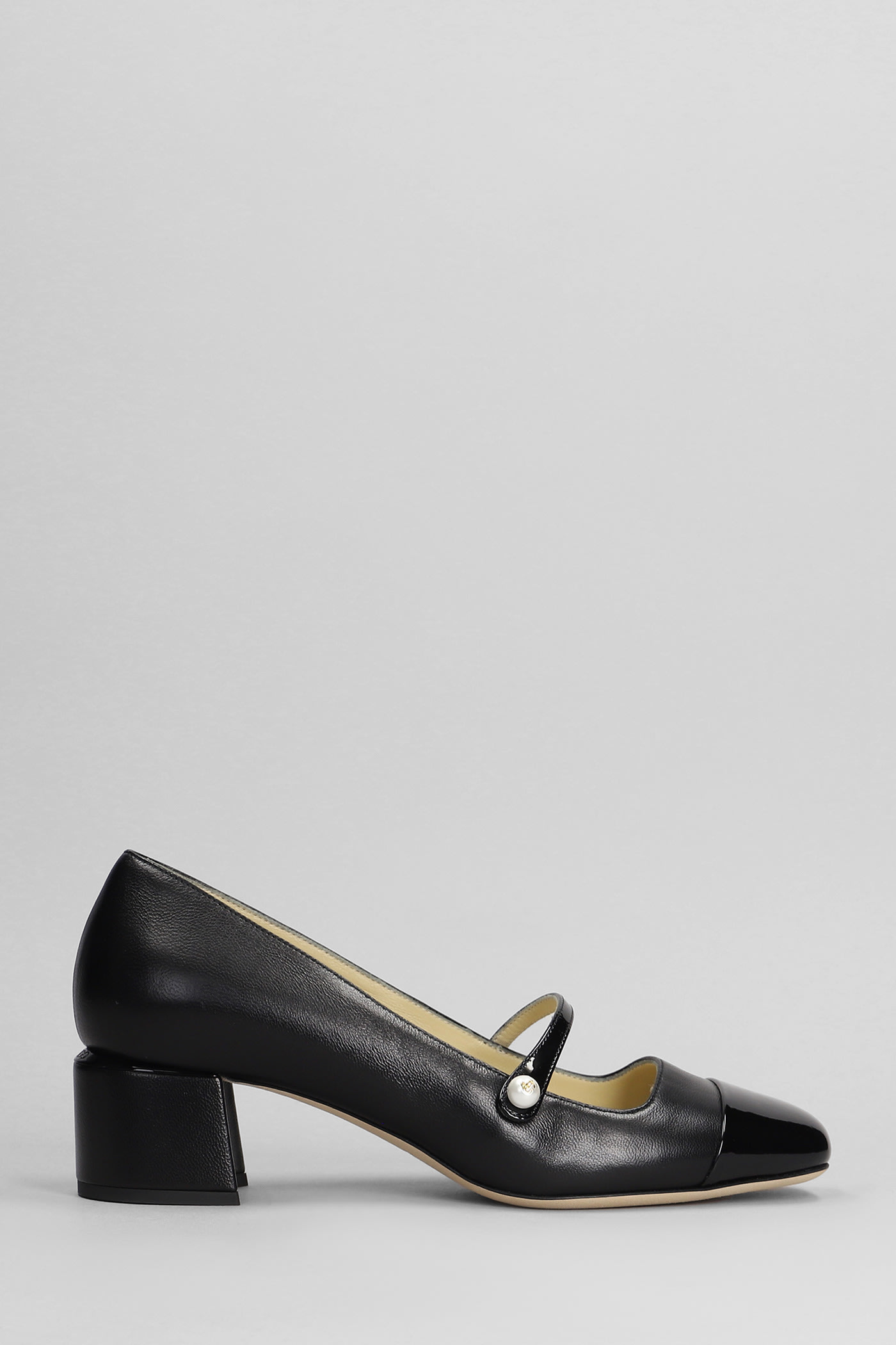 Shop Jimmy Choo Elisa 45 Pumps In Black Leather