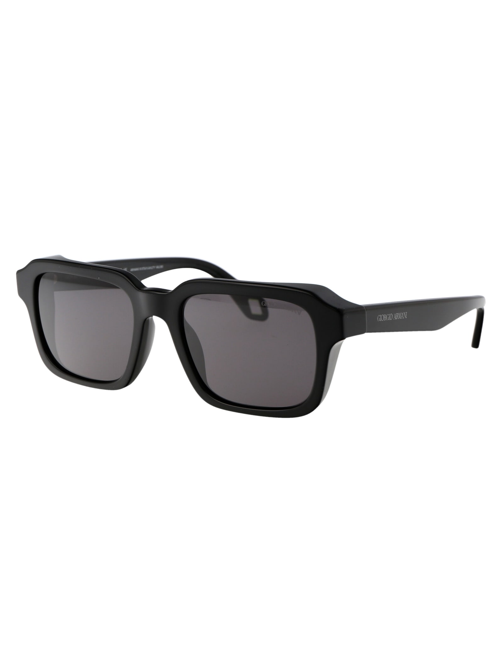 Shop Giorgio Armani 0ar8194u Sunglasses In 5875b1 Black