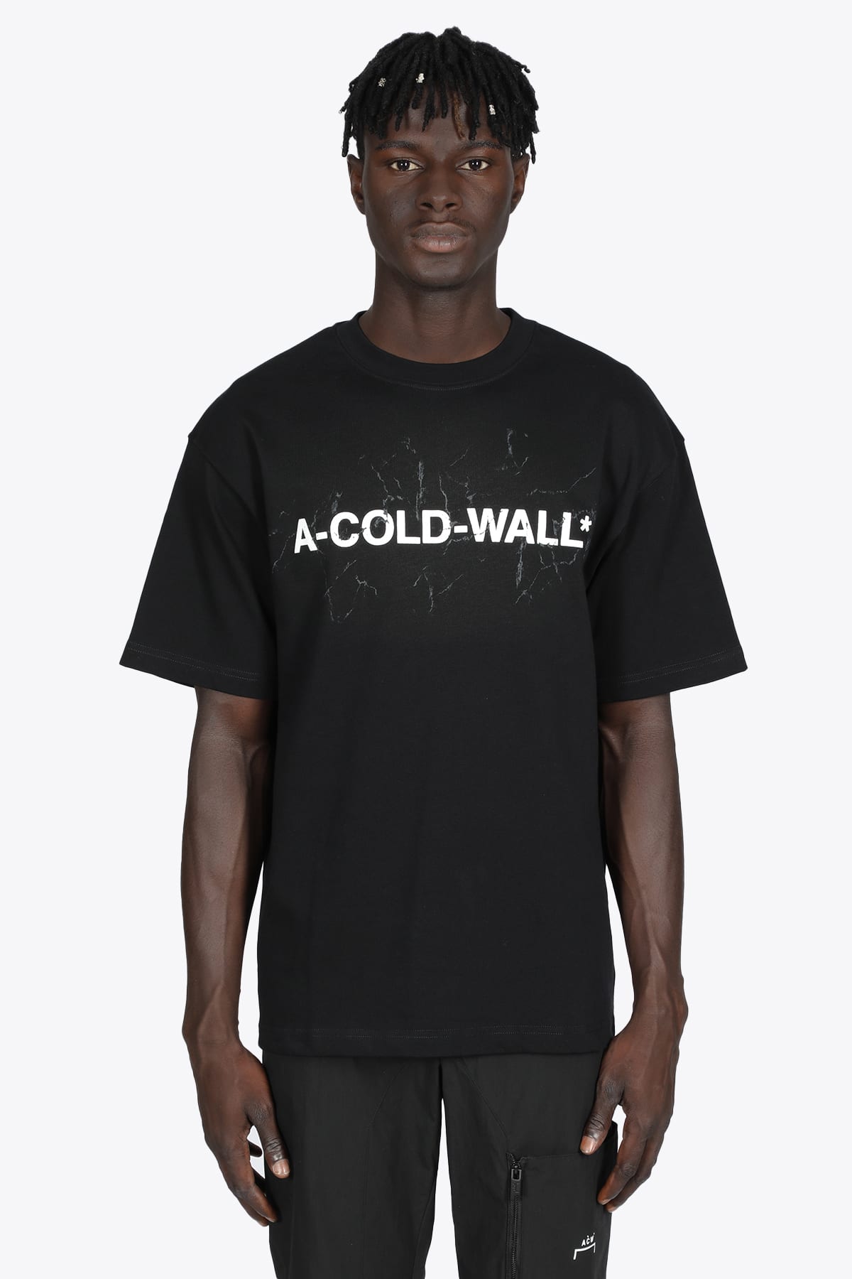 A-COLD-WALL Logo Ss T-shirt Black cotton logo t-shirt
