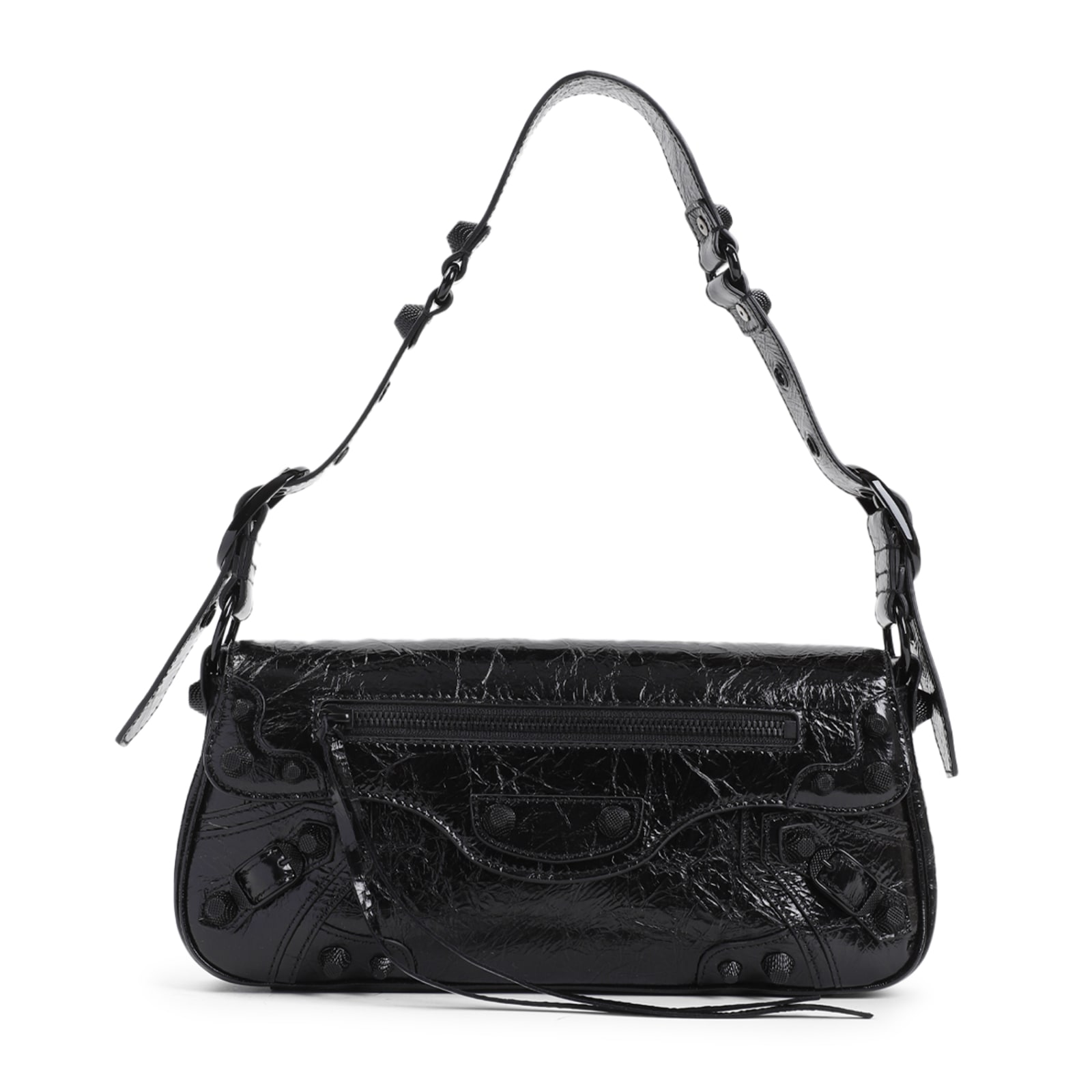 Shop Balenciaga Le Cago Sling S Bag In Black