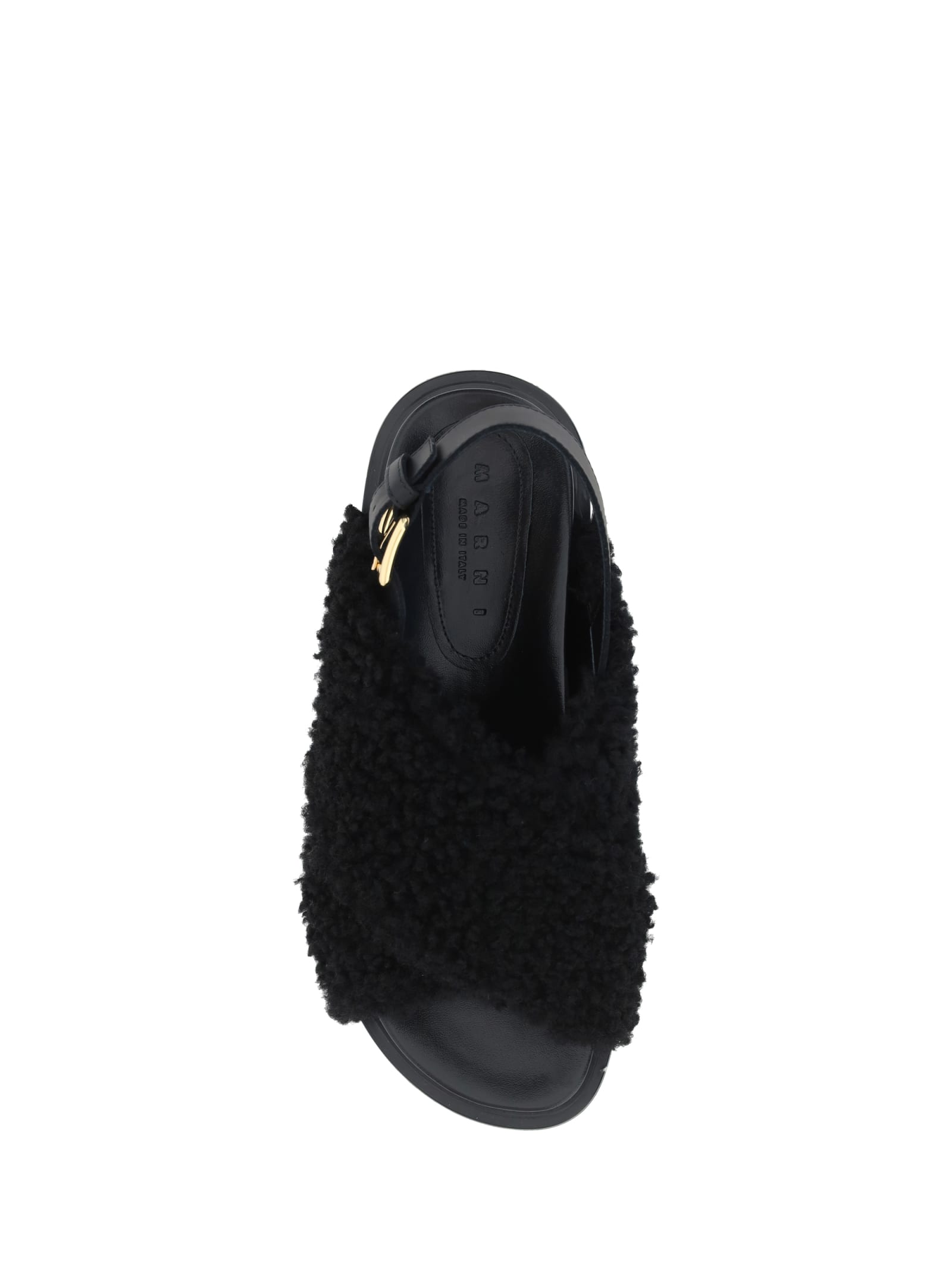 Shop Marni Fussbett Sandals In Black