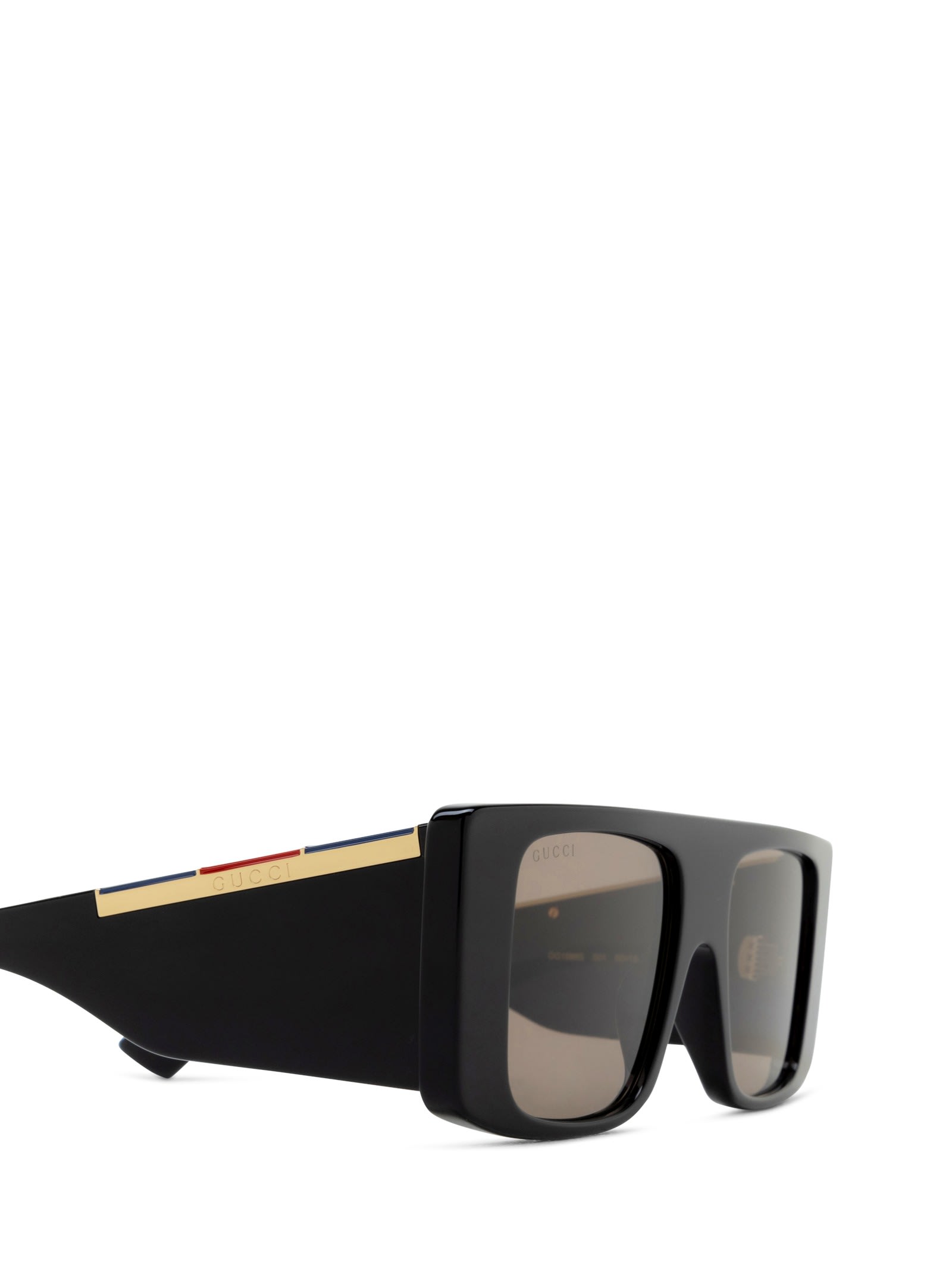 Gucci Rectangular Frame Sunglasses In 001