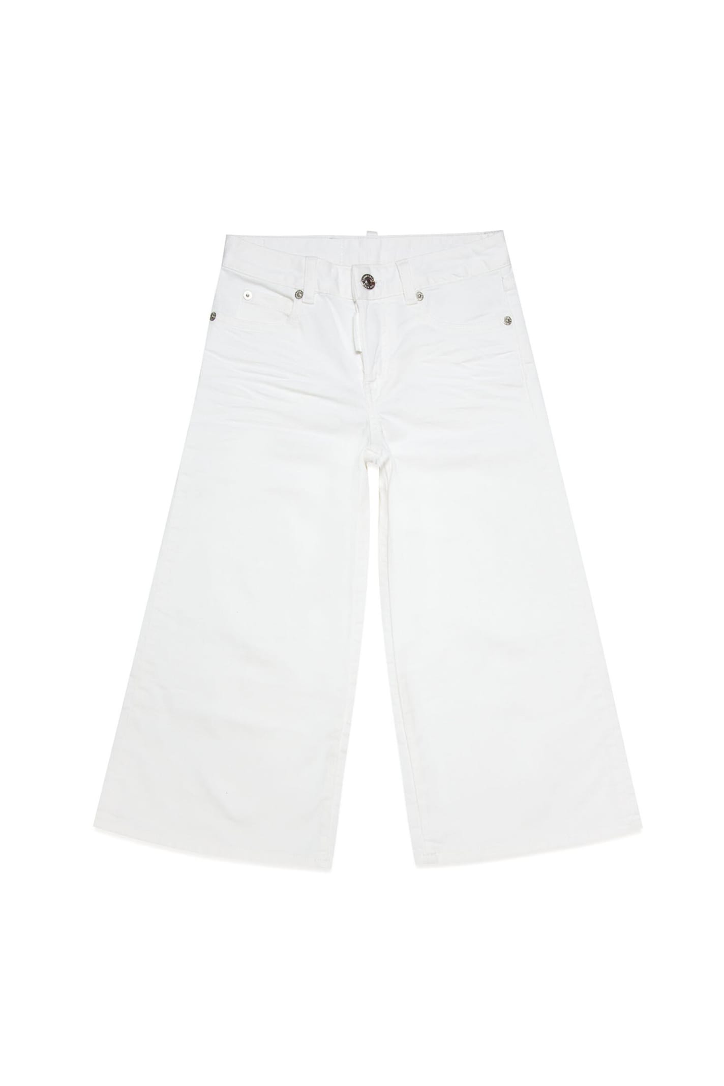 Dsquared2 D2p378f Medium Waist Page Jean-eco Trousers Dsquared Jeans Page Palazzo White