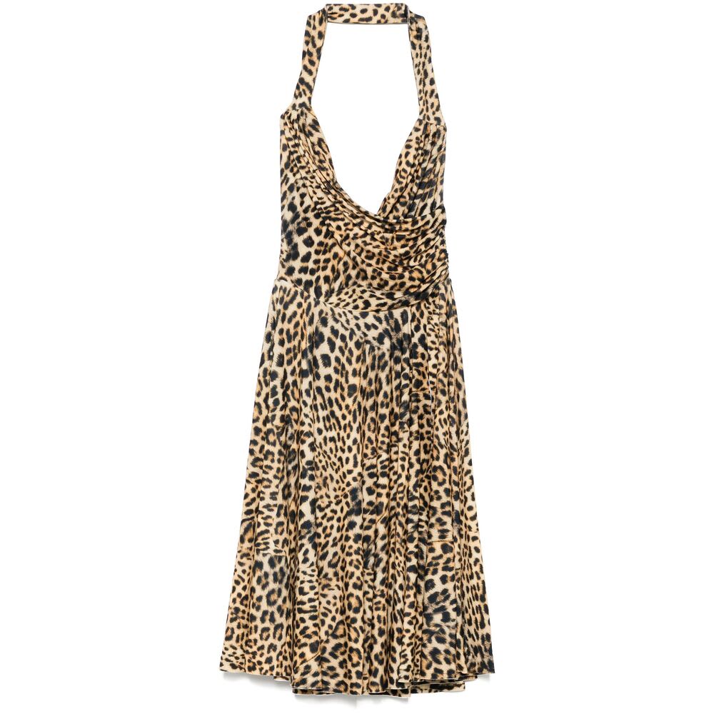 Norma Kamali Cayla Midi Dress In Multicolour