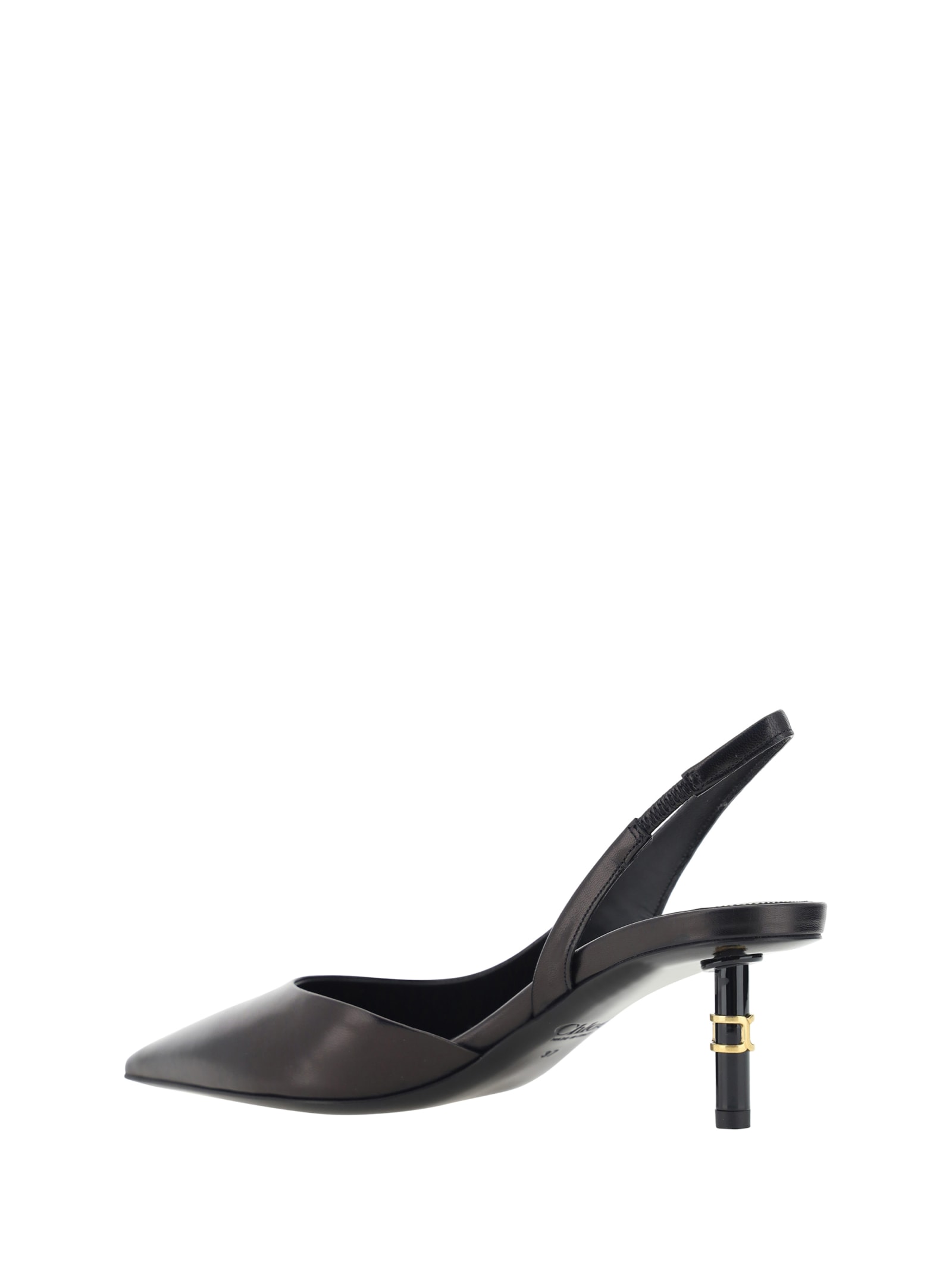 Shop Chloé Slingback Marcie Pumps In Black