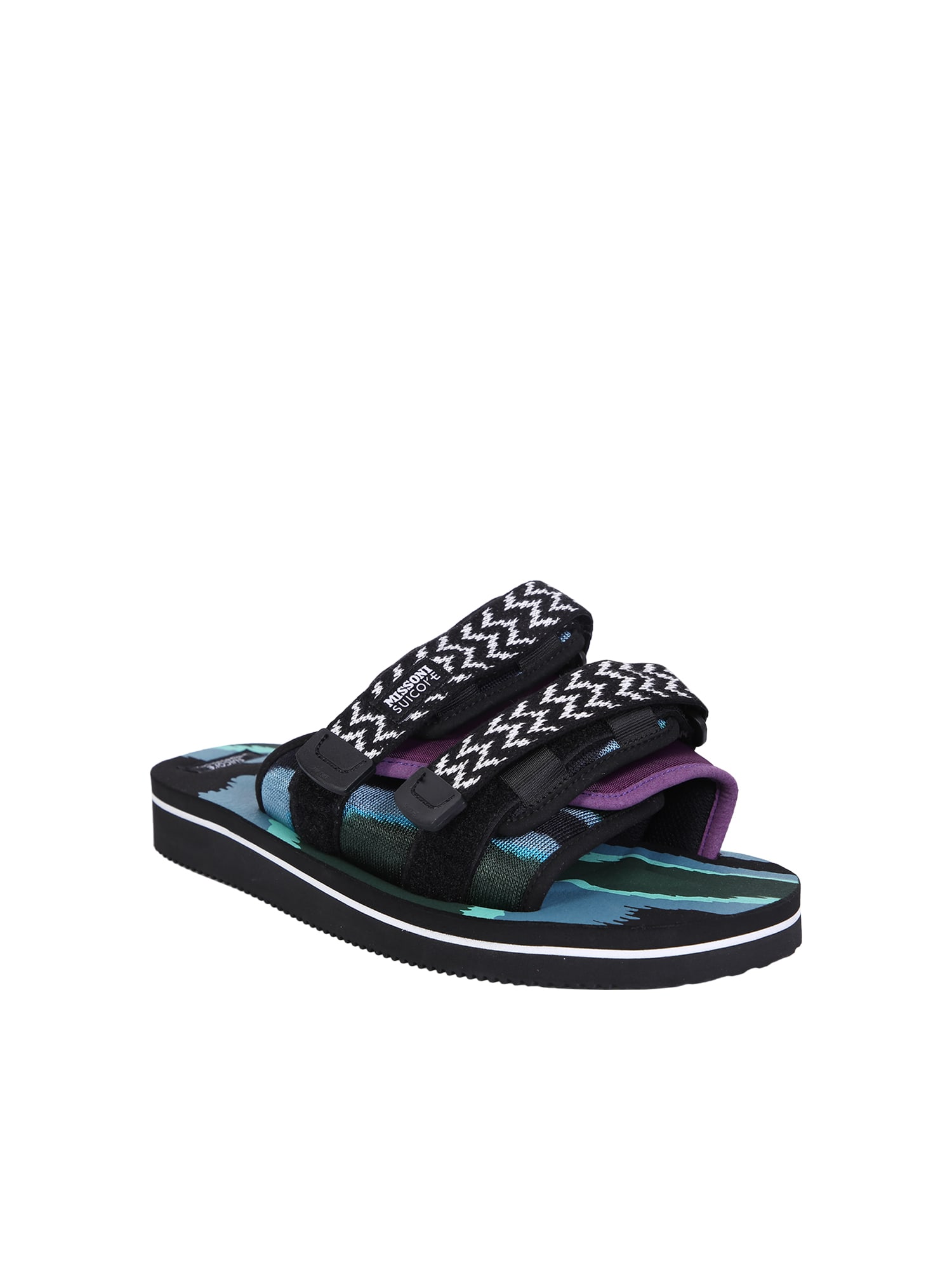 Shop Suicoke Sandals X Missoni In Black