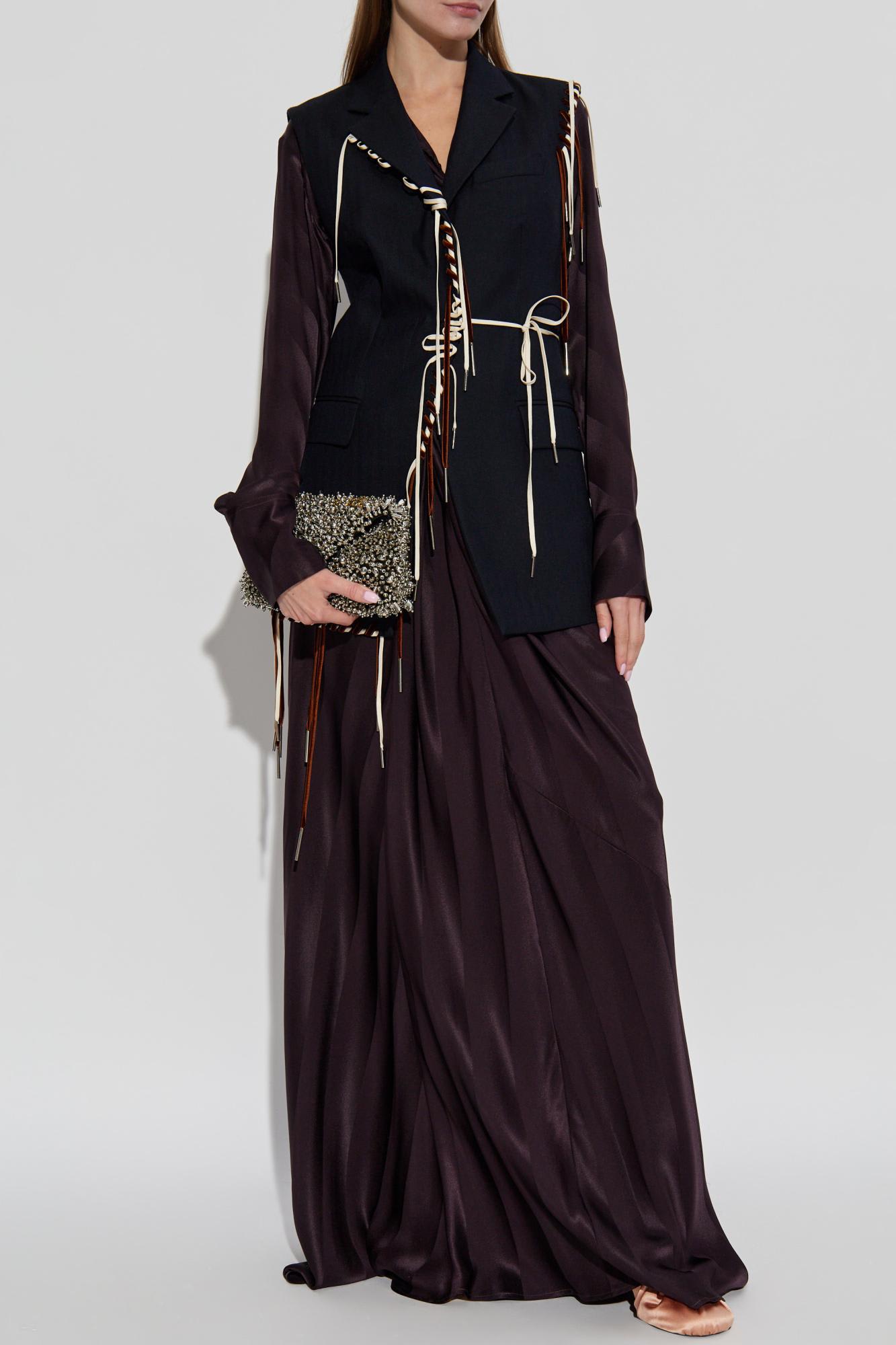 Dries Van Noten Bimbila Vest In Black