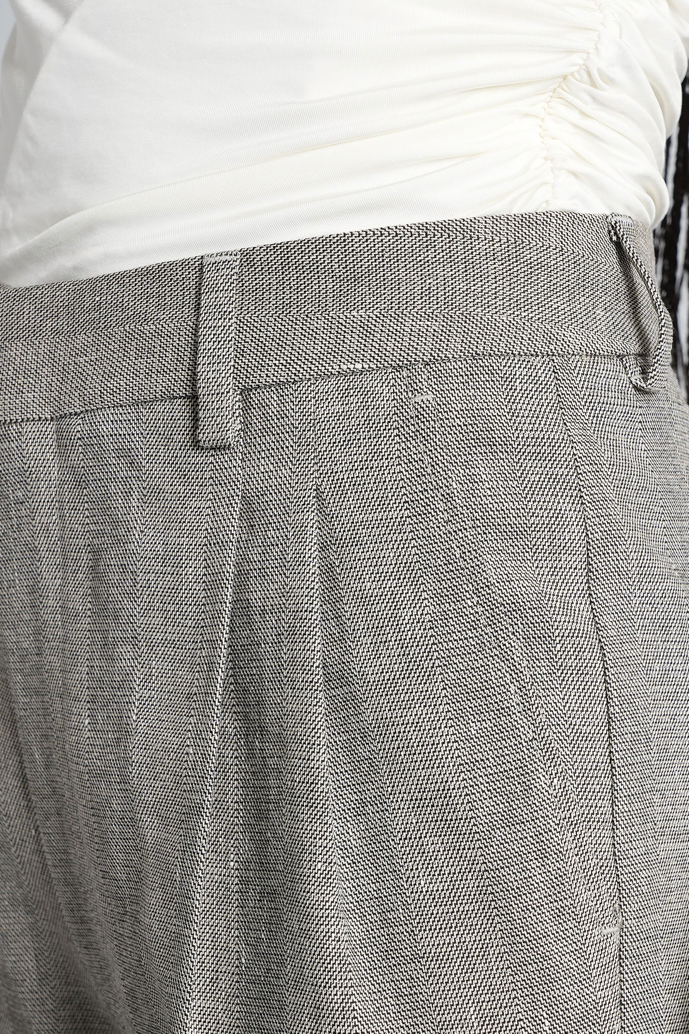 Anine Bing Belen Pants In Grey Polyester In Gray