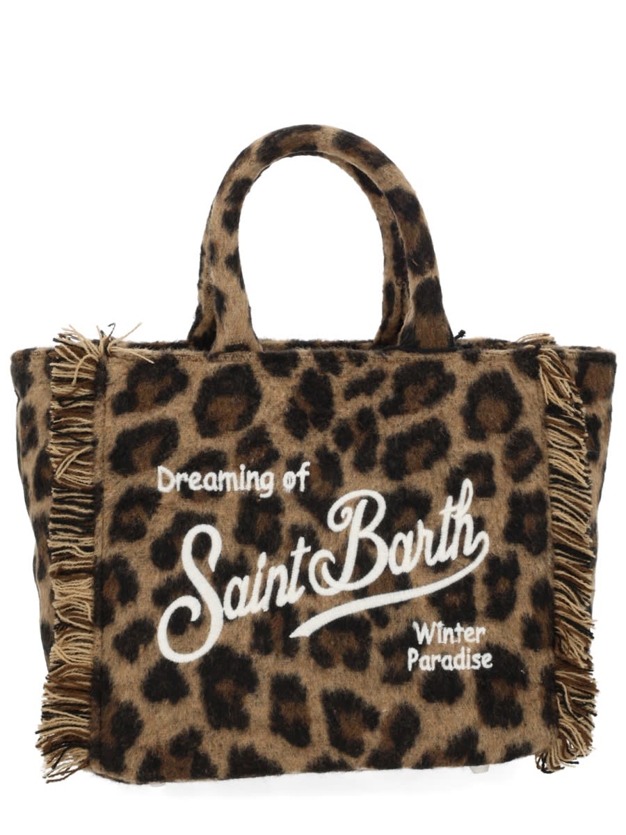 Mc2 Saint Barth Vanity Mini Tote Bag In Animal Print