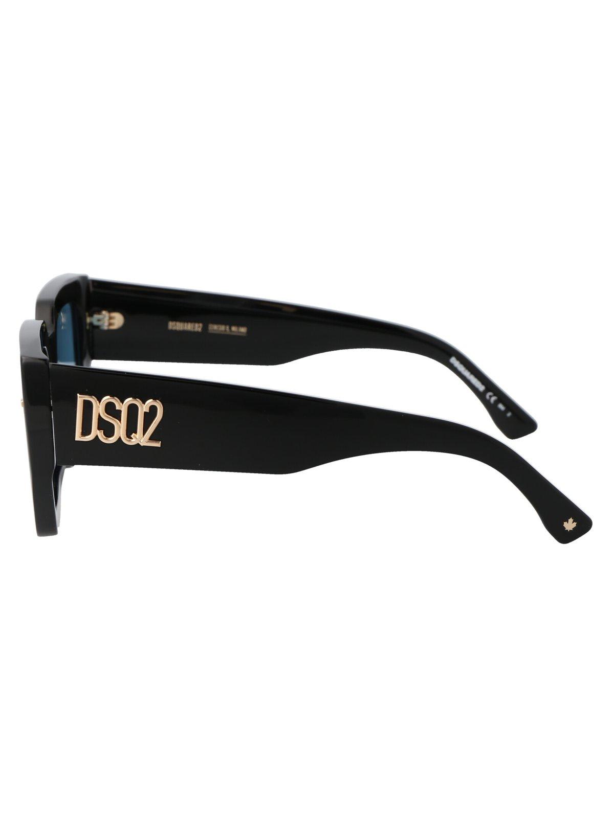 Dsquared2 D2 Squared Acetate Sunglasses In Etj/mt Black Teal