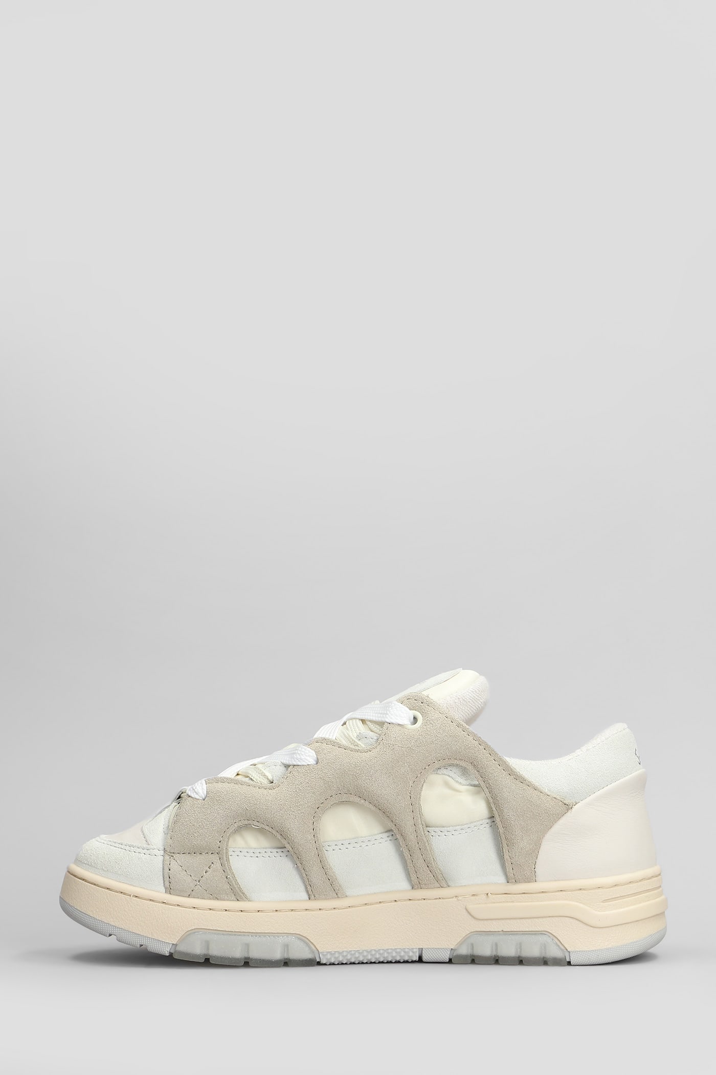 Paura Santha 1 Original Sneakers In Beige Suede