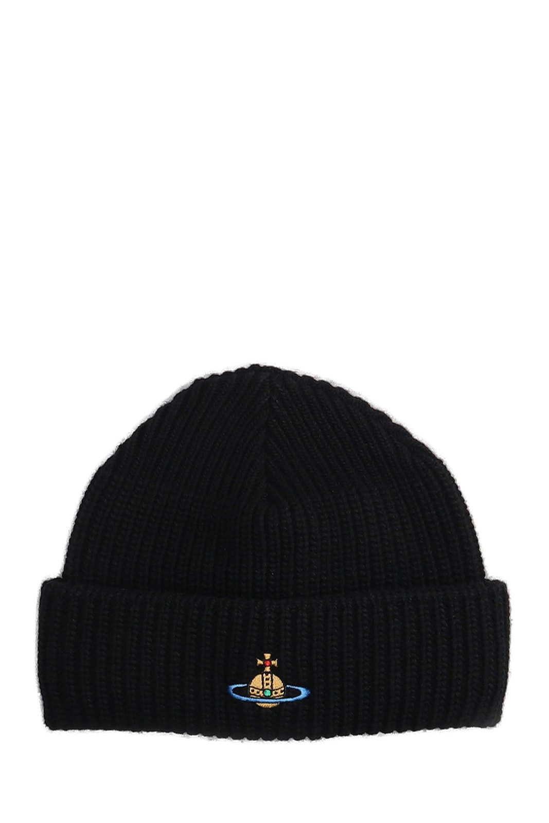 Orb Embroidered Knitted Beanie