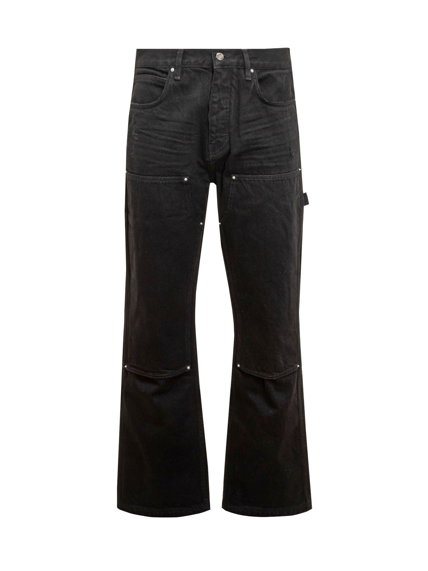 Shop Amiri Carpenter Jeans In Black Od