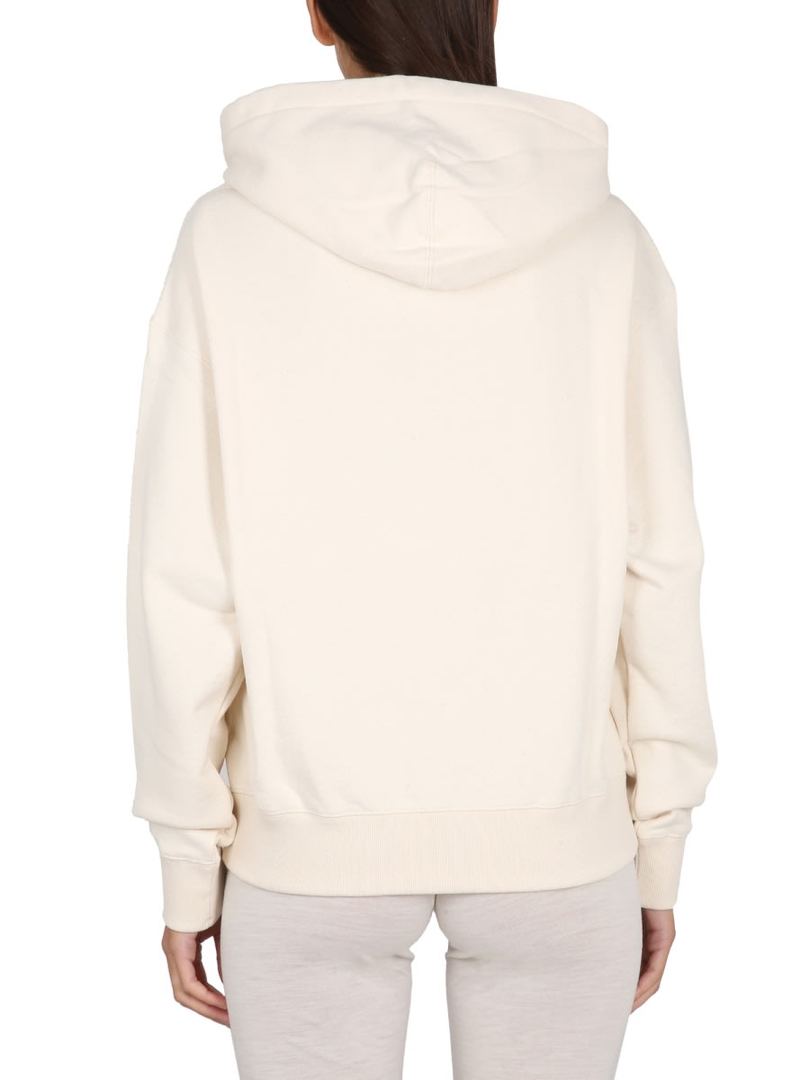 Shop Jil Sander Hoodie In Ivory