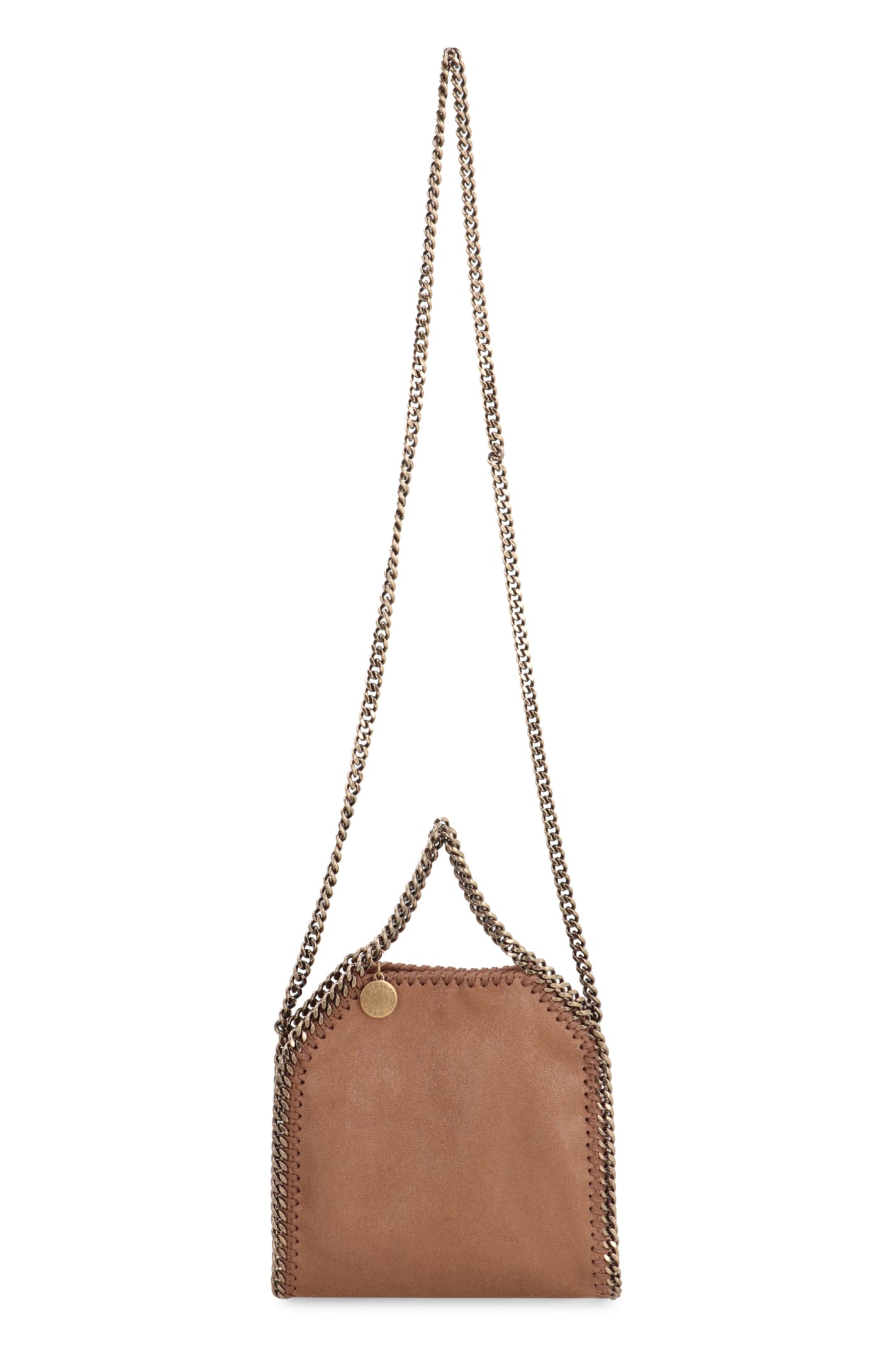 Shop Stella Mccartney Tiny Falabella Mini-bag In Pecan