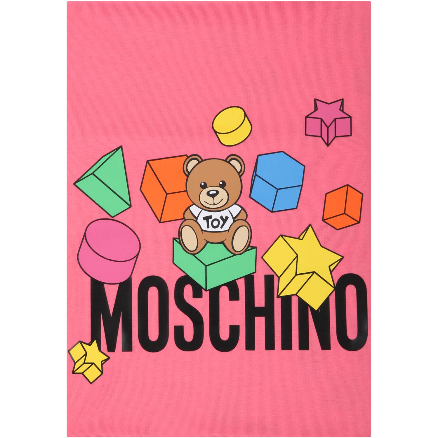 Moschino Fuchsia Blanket For Babygirl With Teddy Bears