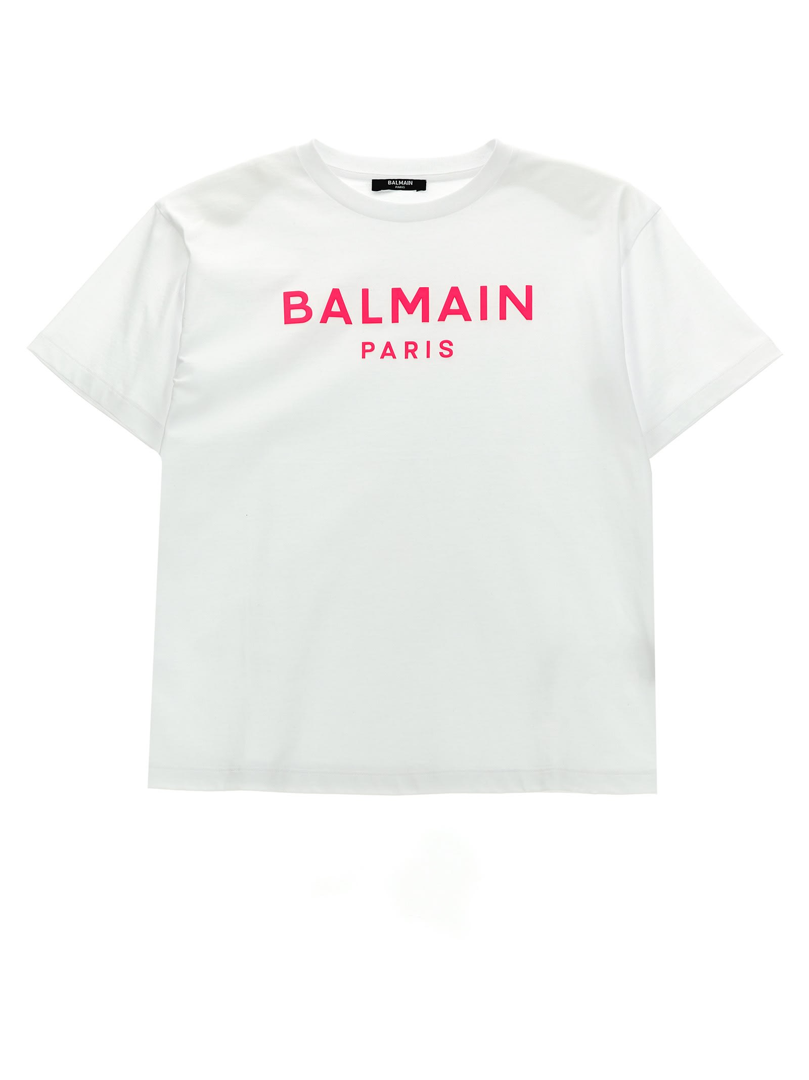 Shop Balmain Logo Print T-shirt In Fu